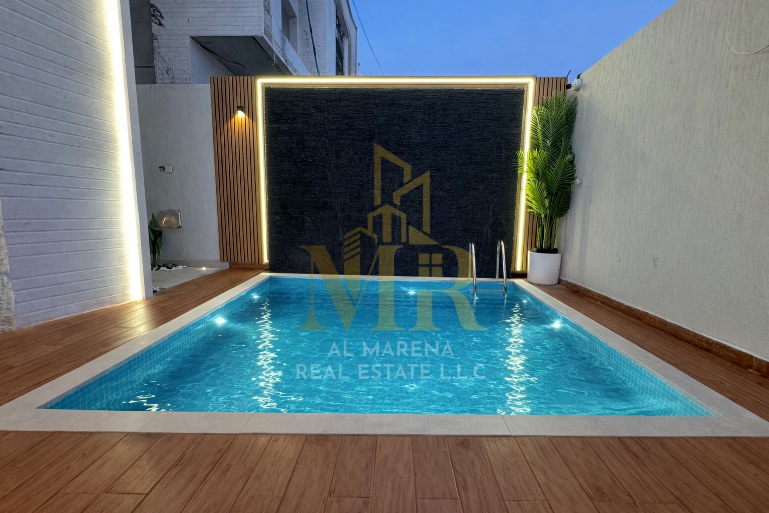 Luxury villa with private pool for sale in Al Zahia. Excellent and secure location, spacious, modern design, close to all main roads, parking, and nea