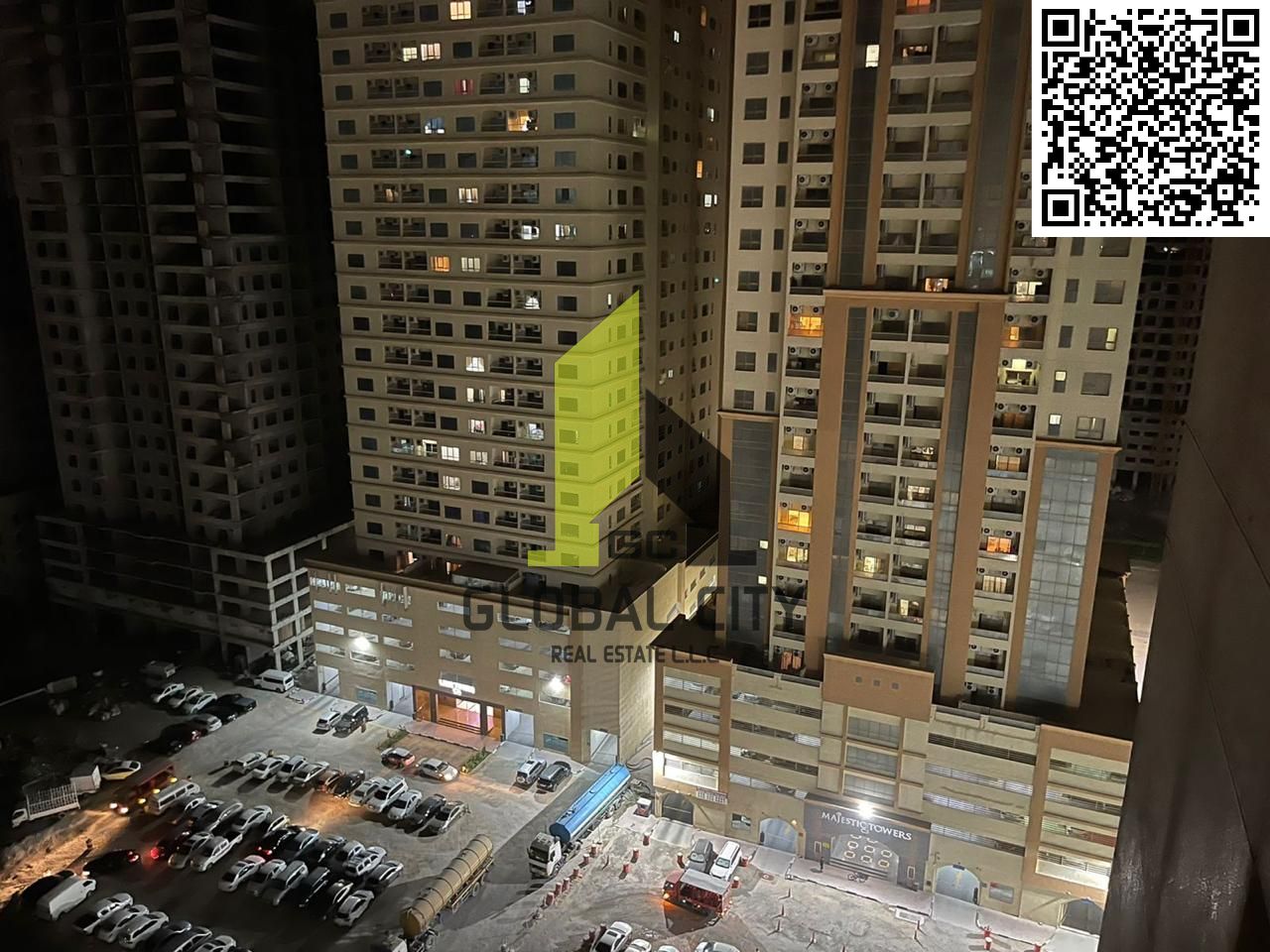 ONE BEDROOM APARTMENT FOR SALE IN LILLES TOWER , EMIRATES CITY , AJMAN , TOTAL SQFT 990 , VACANT ON TRANSFER , WITHOUT PARKING , ASKING PRICE 310,000