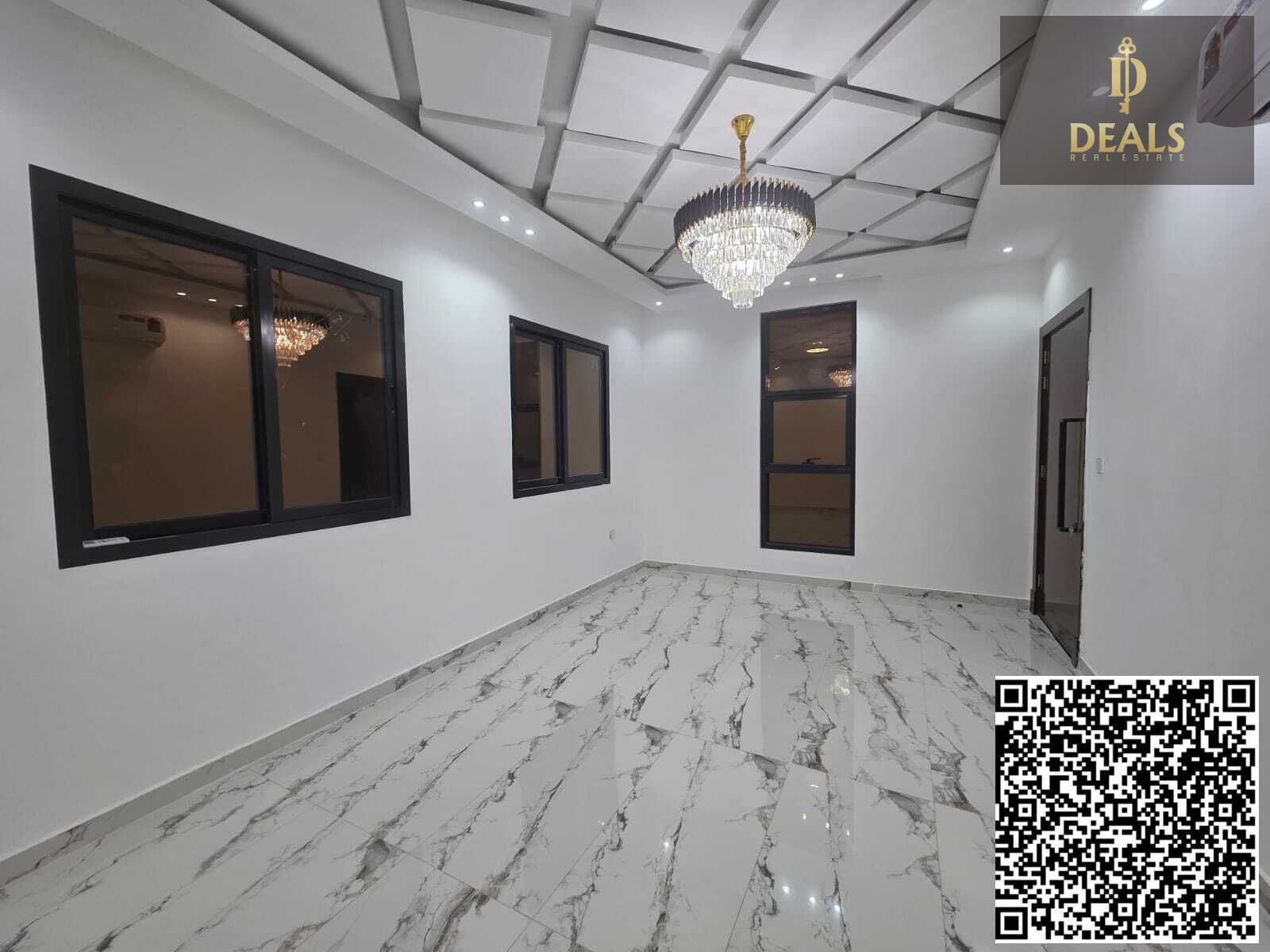 Villa for Rent in Al Zahya Ajman | 4 Master Bedrooms with Excellent Finishing, Electricity, Water & AC Ready, Quiet Family Location
