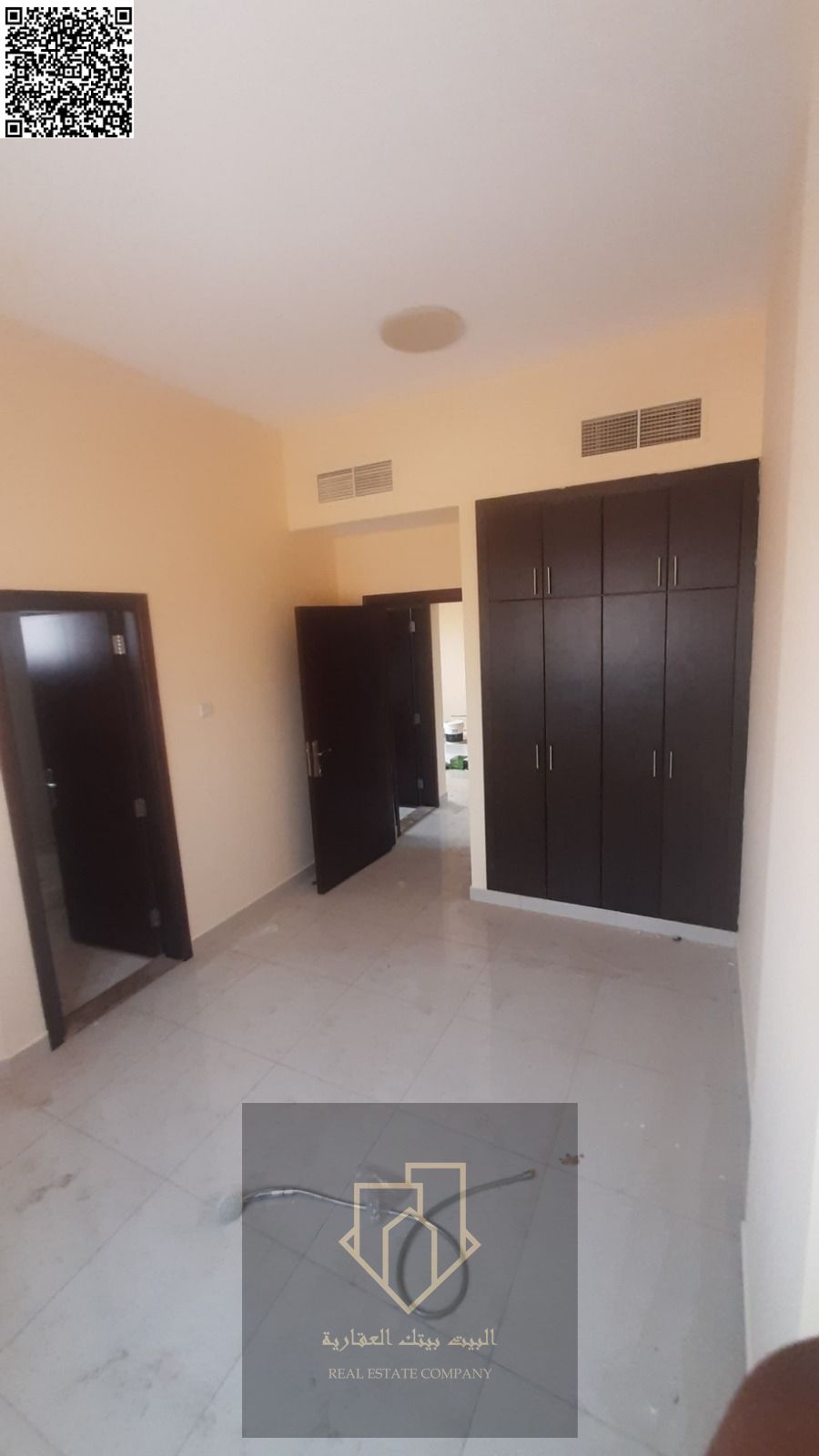 A spacious 1-bedroom apartment with living room, 2 bathrooms, built-in wardrobes, and balcony. The