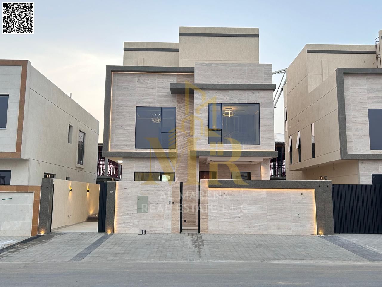 A villa with all-inclusive price, including registration fees, on the main street, ready to move in, in the most prestigious areas of Ajman. Freehold