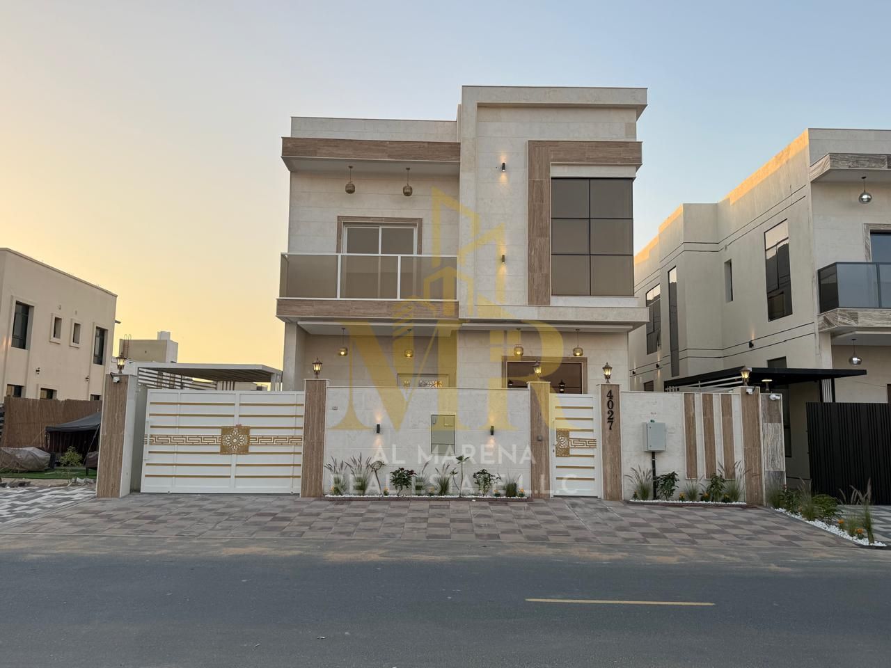 Super Deluxe Villa for Sale in Al Zahya – Ajman | 5 Master Bedrooms | Marble Finish | Electricity & Water Included