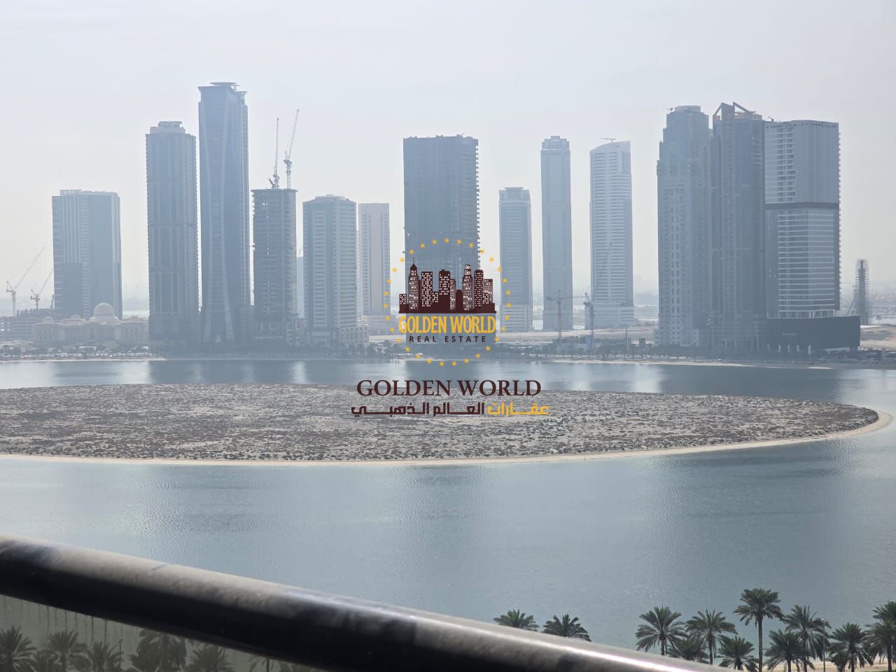 2 master bedroom apartment with sea view, parking, 2 balconies, 3 baths, storage and wardrobes in Al Khan rent AED 70,000 yearly