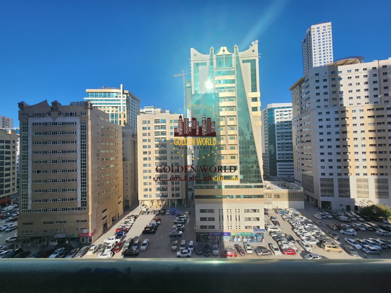 2 master bedroom apartment with balcony, open street view, 3 baths and storage room in Al Khan rent AED 65,000 yearly prime location