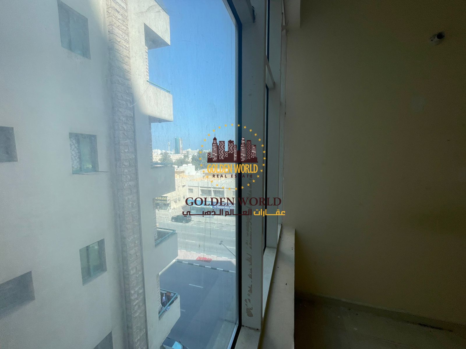 2 bedroom apartment with balcony opposite Mega Mall in Al Qasimia, bright unit, 2 baths, spacious layout rent AED 43,000 yearly