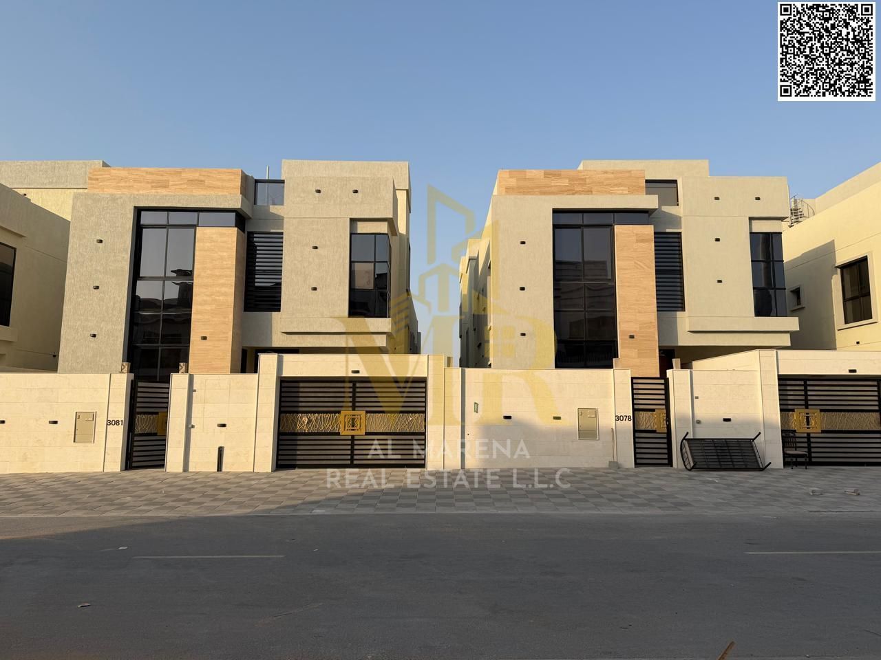 Luxury Villa for Sale in Al Bahia – 5 Master Bedrooms | Guest Majlis | Master Family Hall | Two Floors + Roof | Fees Included