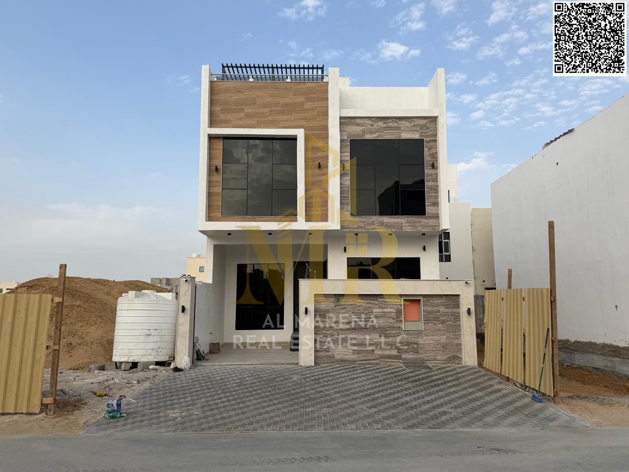 Villa for Sale in Al Bahia – 4 Master Bedrooms | Guest Majlis | Hall with Washrooms | Two Floors + Roof | 1,800 sq. ft.