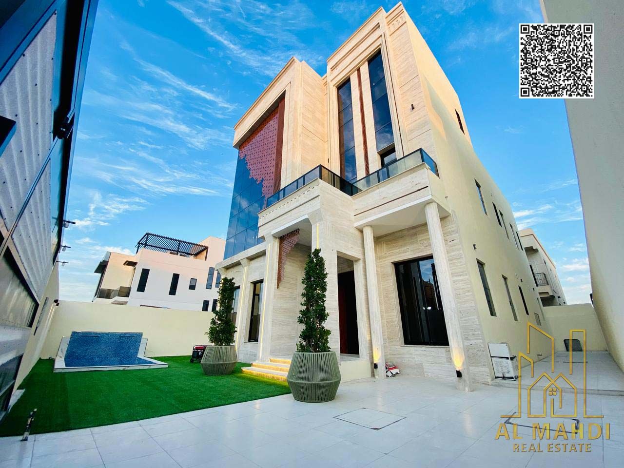 Luxury 6-bedroom villa for sale in Al Alia – Ajman Private pool | Large yard | Spacious rooftop | Air conditioning included