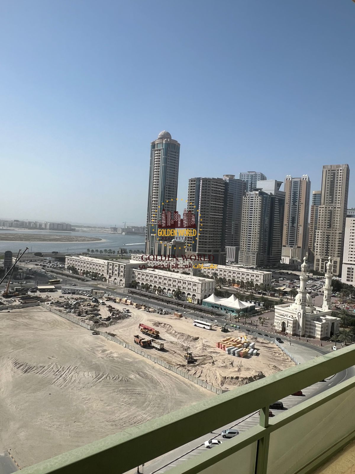 2 Bedroom Apartment for Annual Rent in Al Majaz 3 Sharjah | Two Balconies Open View | Free AC | 2 Bathrooms | Prime Location Near Buhaira