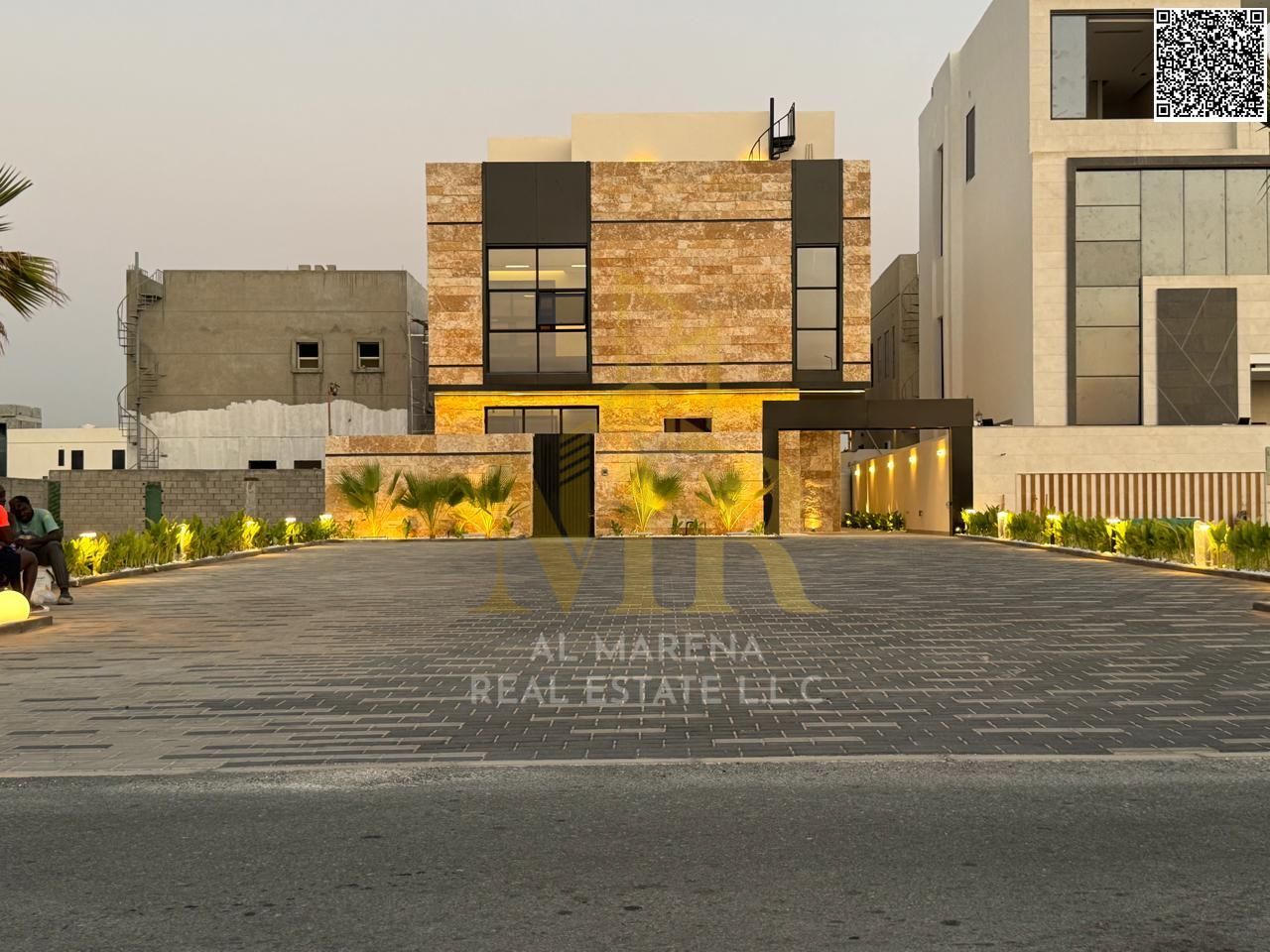 Luxury Villa for Sale in Al Bahia – On Main Street | 5 Master Bedrooms | Guest Majlis | Hall with Washrooms | Modern Kitchen | Private Pool | Two Fl