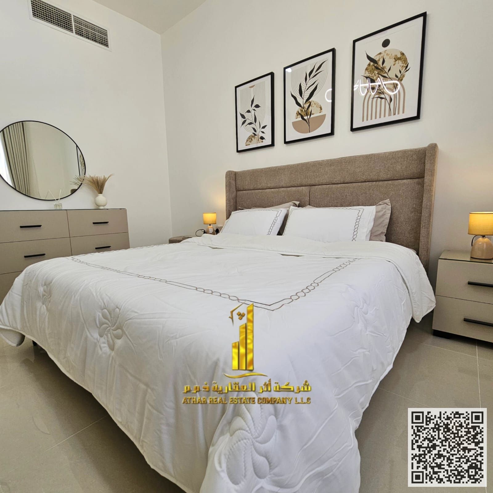 First occupancy, luxurious and elegant one-bedroom apartment, fully furnished with brand new, high-end furniture in a very prime location.