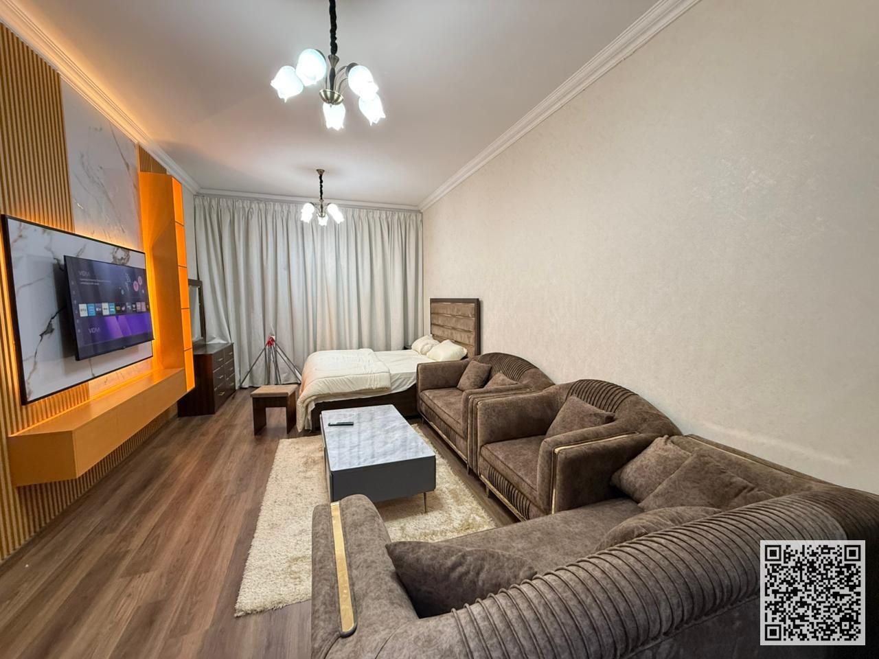 Fully Furnished Studio for Monthly Rent at Ajman One Towers – Al Rashidiya Live the luxury lifestyle in one of Ajman's most prestigious towers!