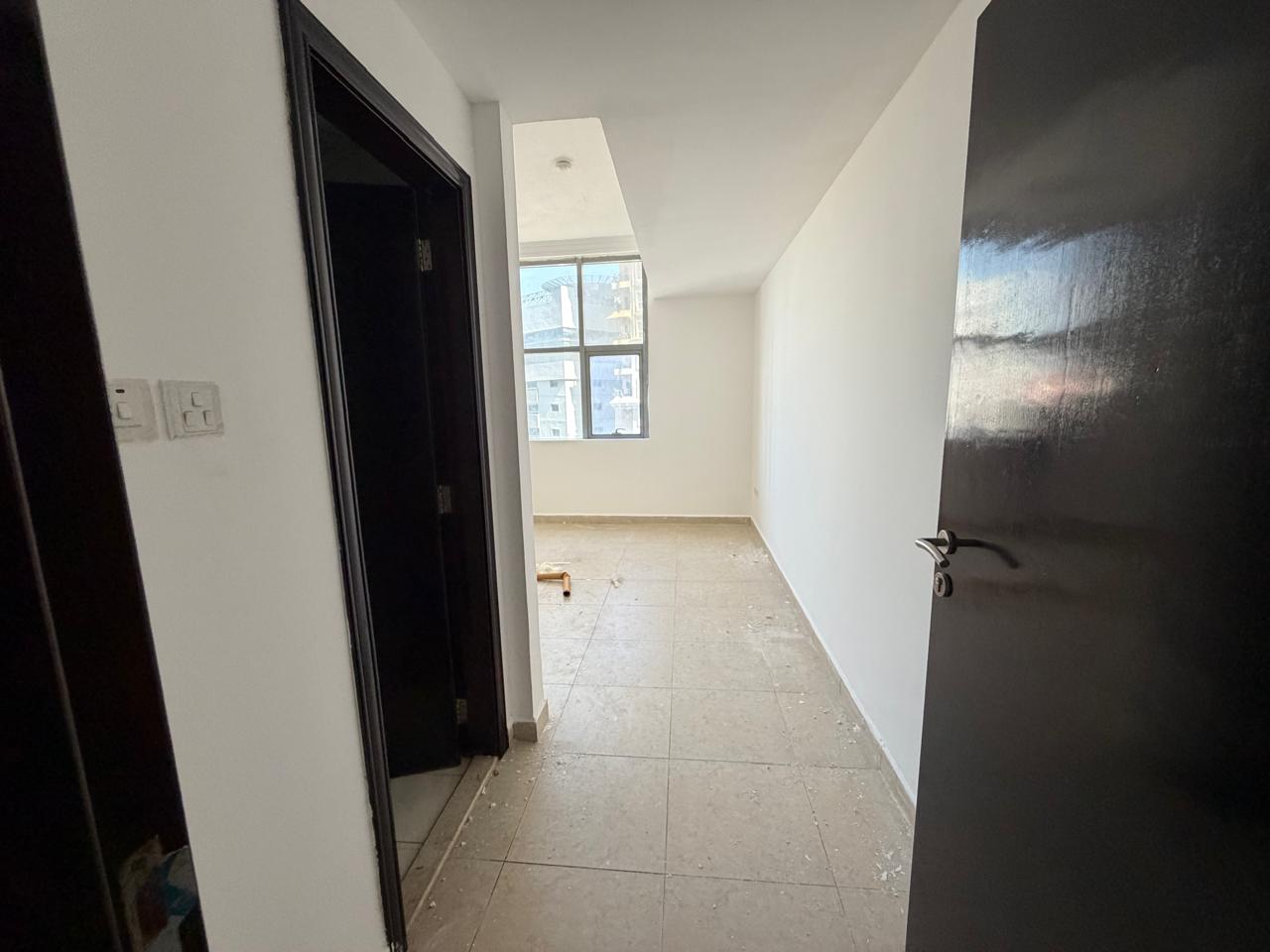 2 Master Bedrooms and Hall with Kitchen 3 Bathrooms and Balcony in Al Khan Free Parking Spacious Layout Clean Finishing