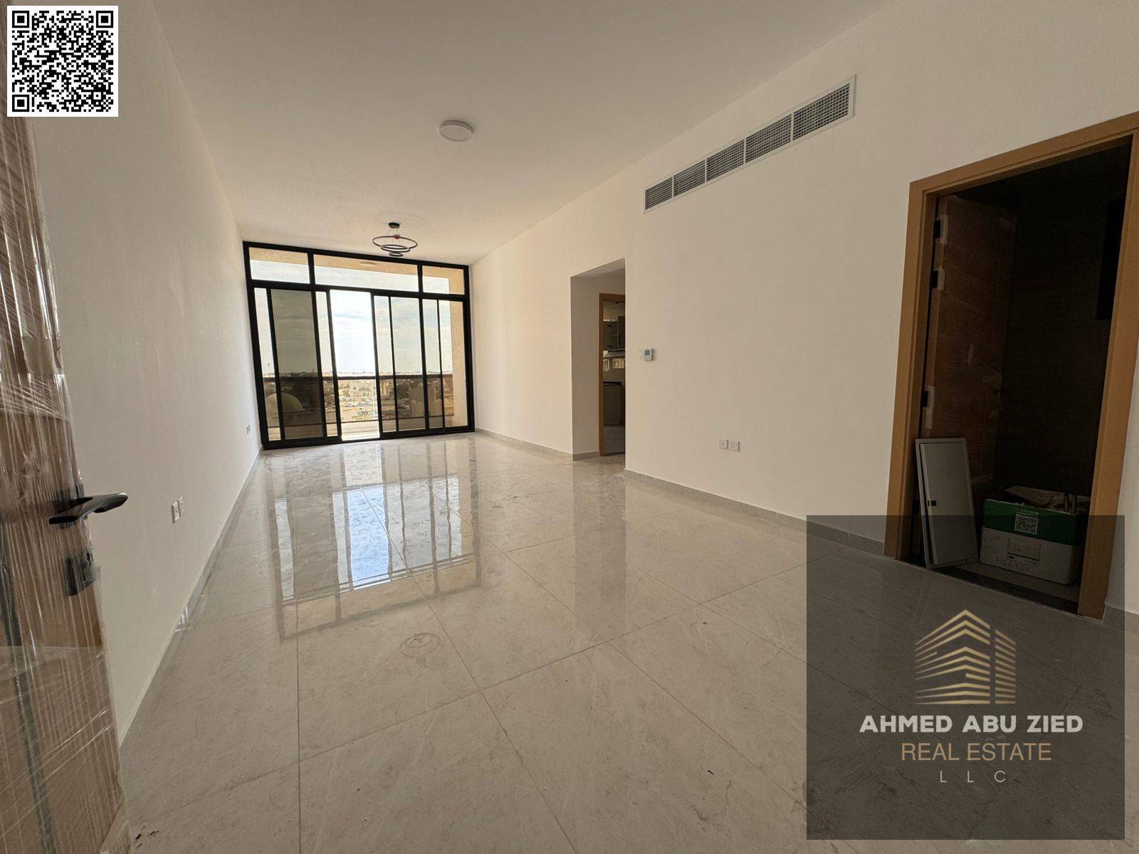 Two bedrooms and a living room in Al-Hamidiyah, first occupancy. Both bedrooms are master suites + balcony + bathroom in the living room + built-in wa