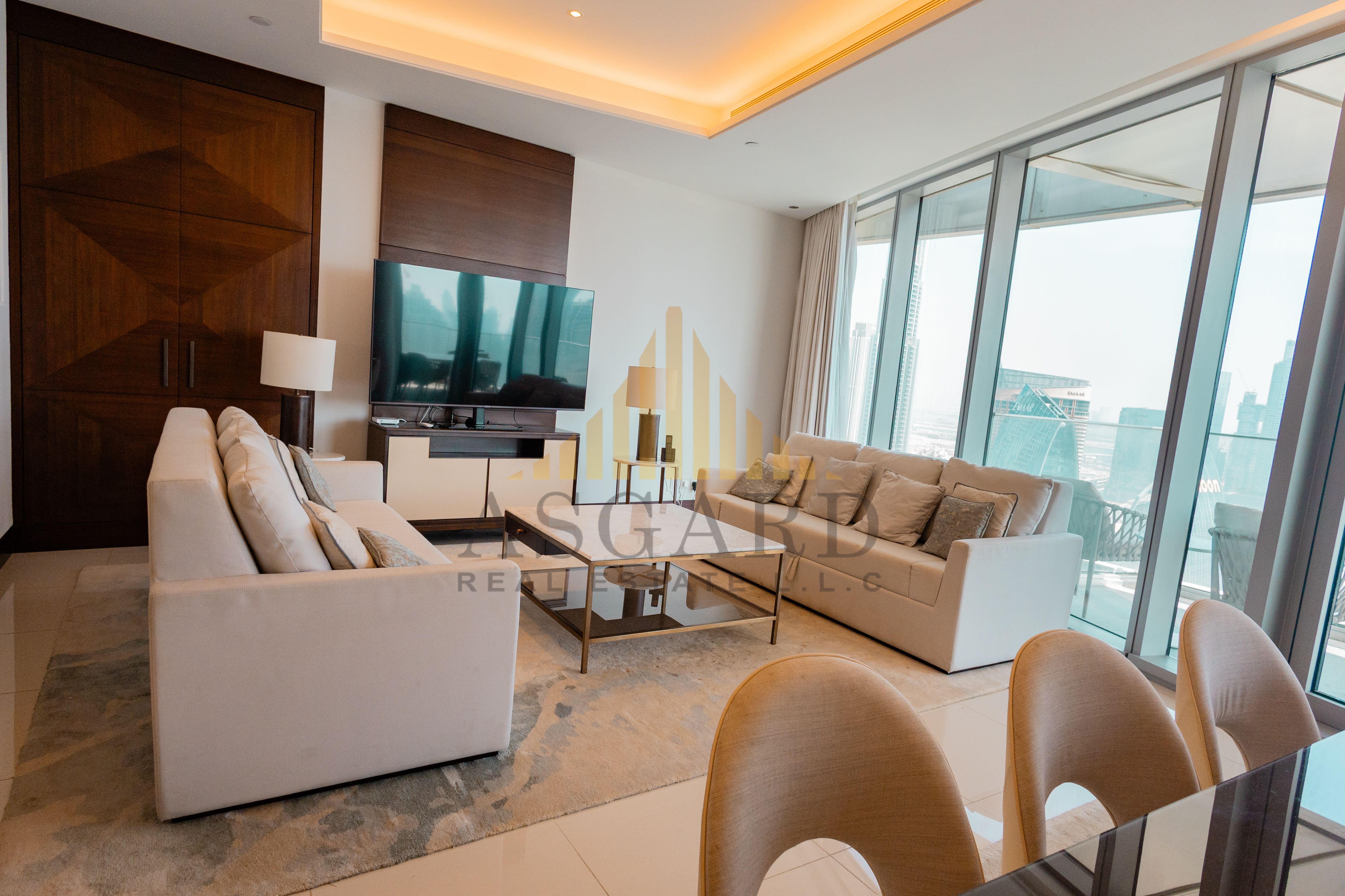 Burj Khalifa View | High Floor | 3BR+M