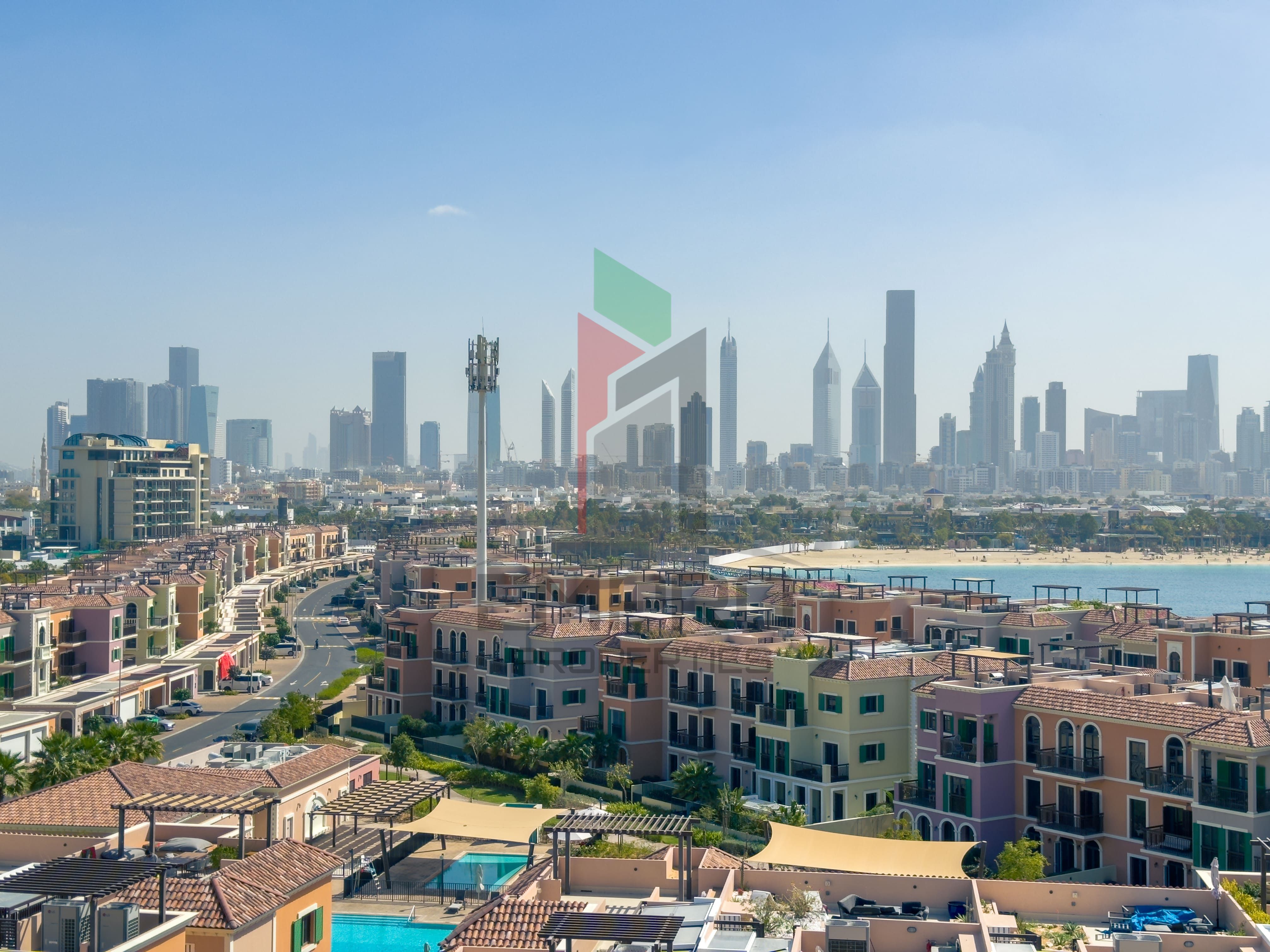 High-Floor 1 Bedroom | Stunning City View | Prime Port de La Mer Location