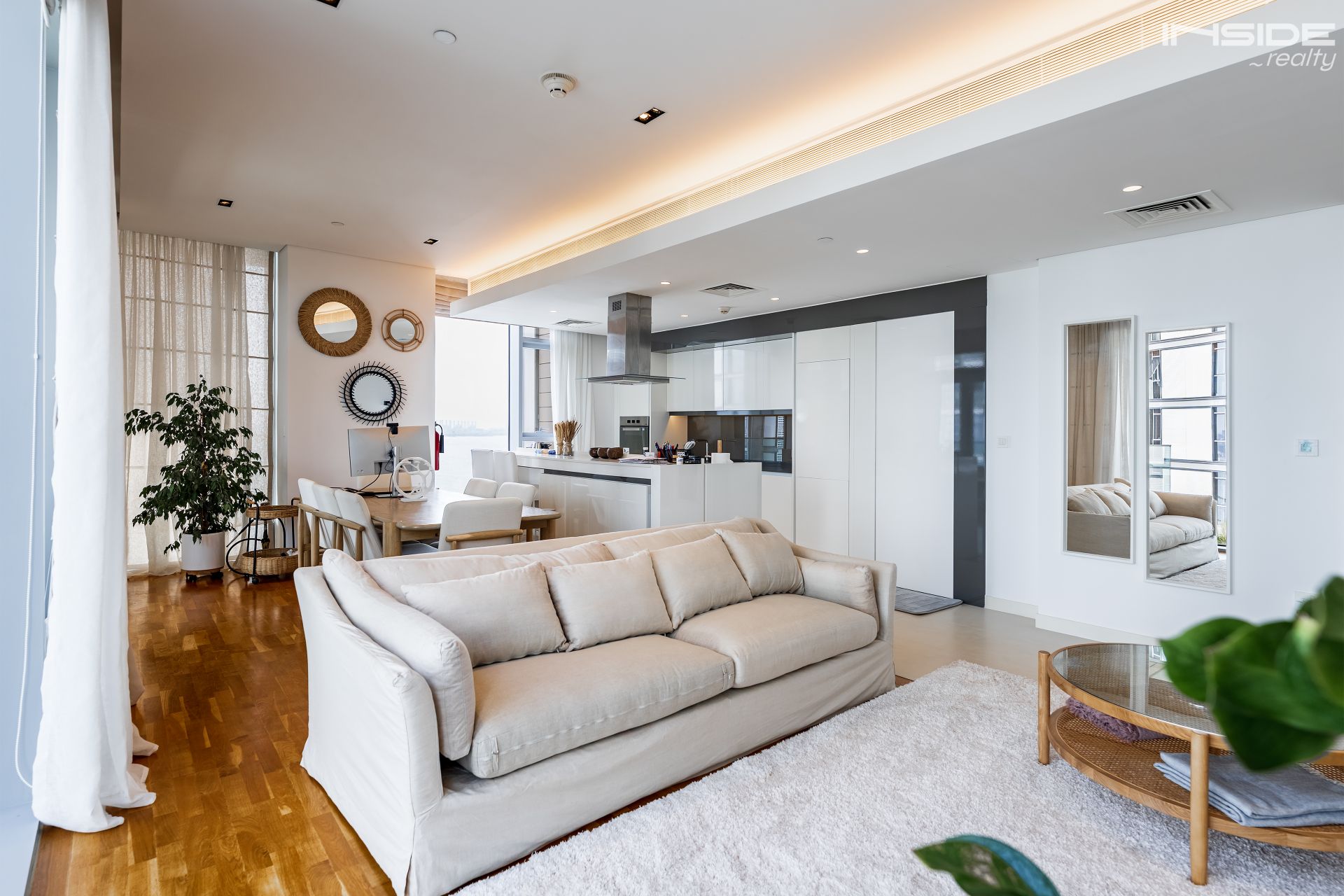Full Sea View | Corner 2BR+Maids | Full Furnished
