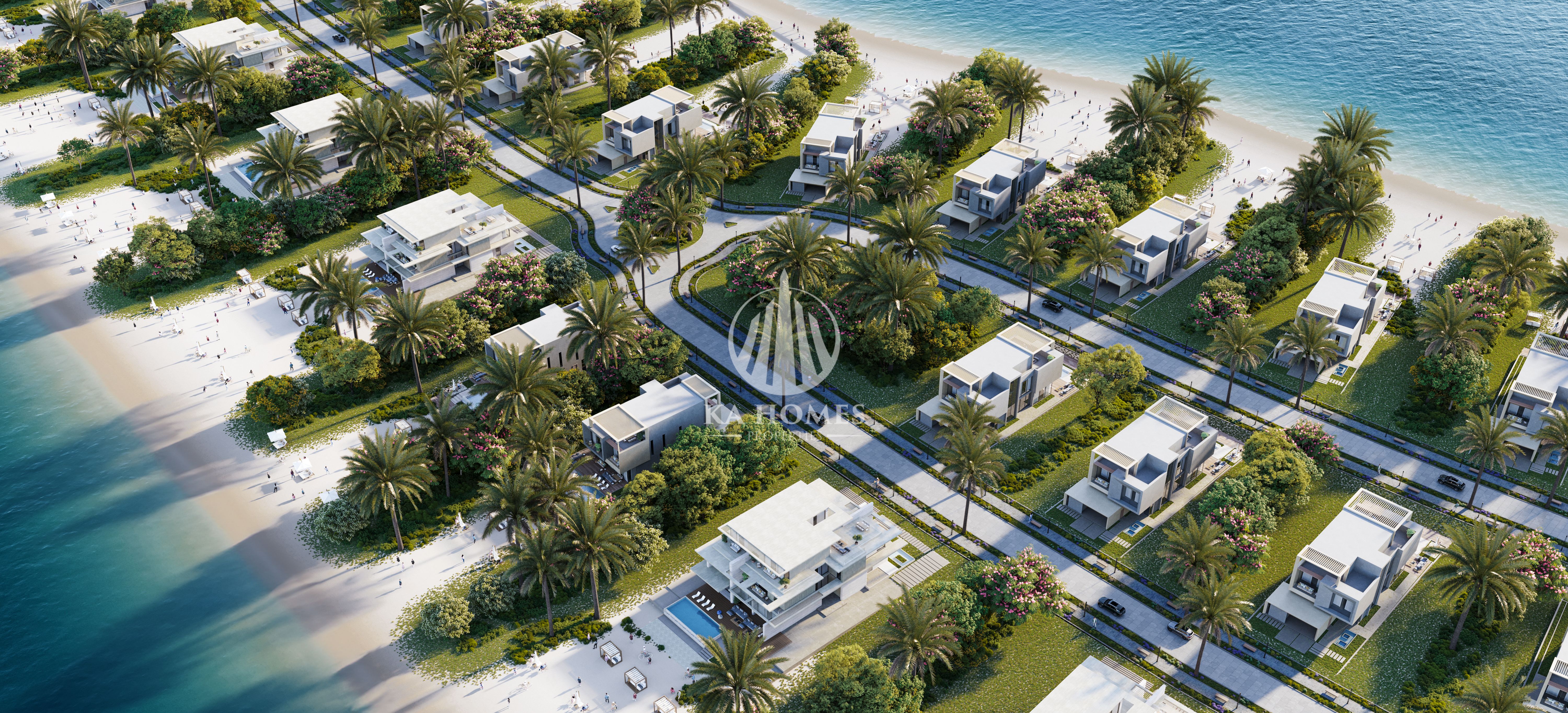 8 Master BR Villa on the Seafront – Private Beach, Elevator, 10% Down & Complete Privacy