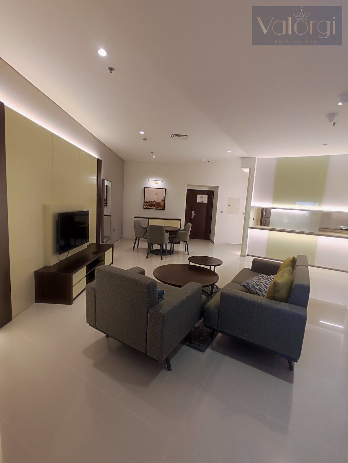 Luxury Furnished 1BR | Large Layout | Sea View | Prime Address in Park Place Tower