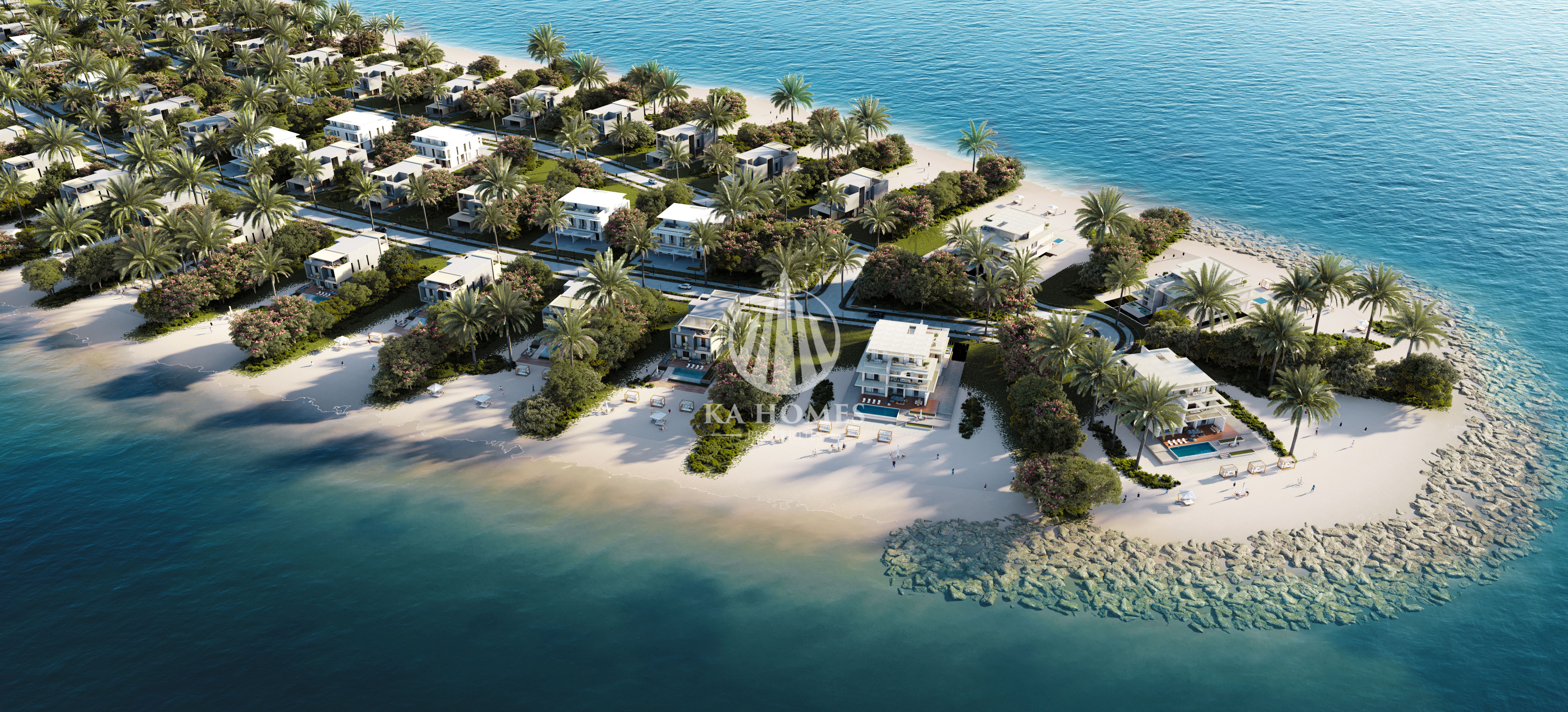 Exceptional Seafront Villa – Full Privacy, Private Beach, Investment Return & Freehold with 10% Down