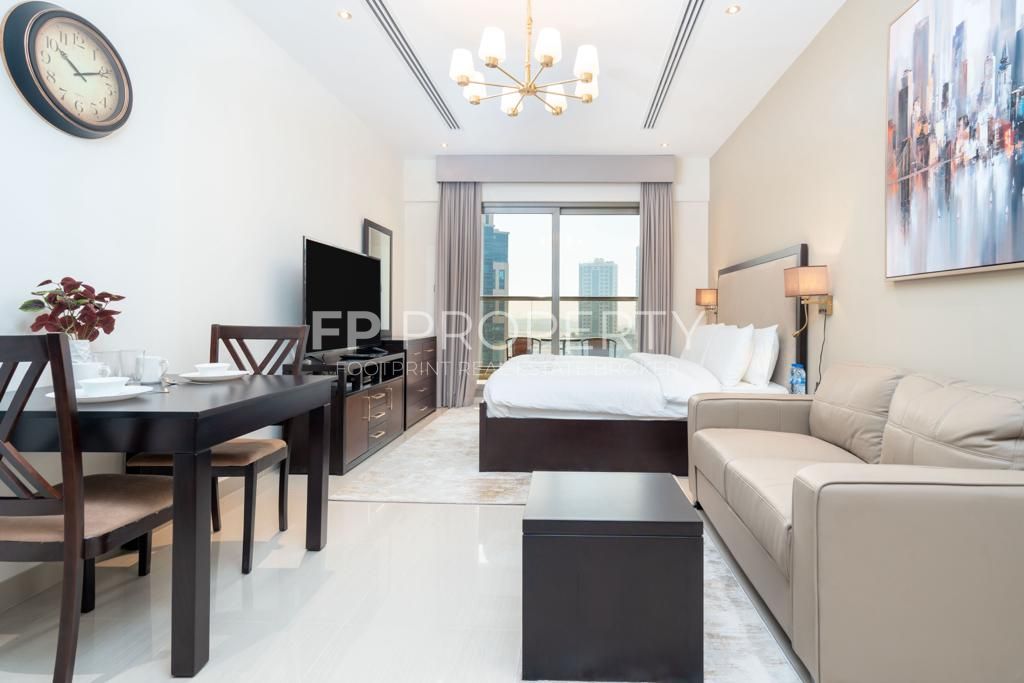 Fully Furnished Studio | Steps from Burj Khalifa | Elite Downtown