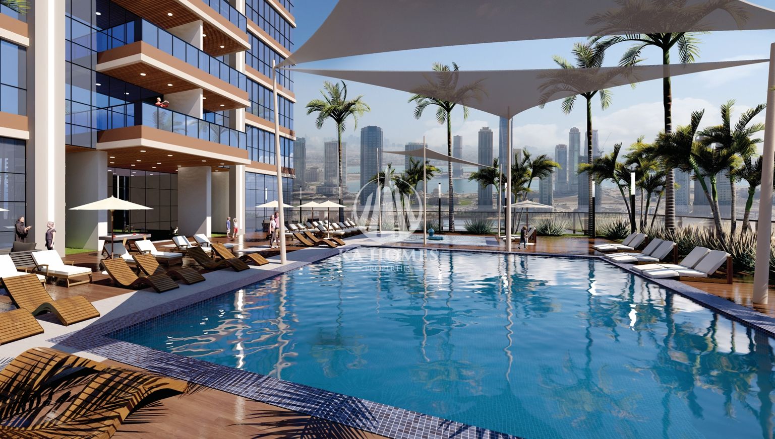 Limited residential units in an upscale tower with hotel-style services