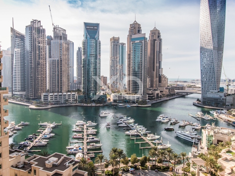 Full Marina View | 1,715 sqft | Maids Room