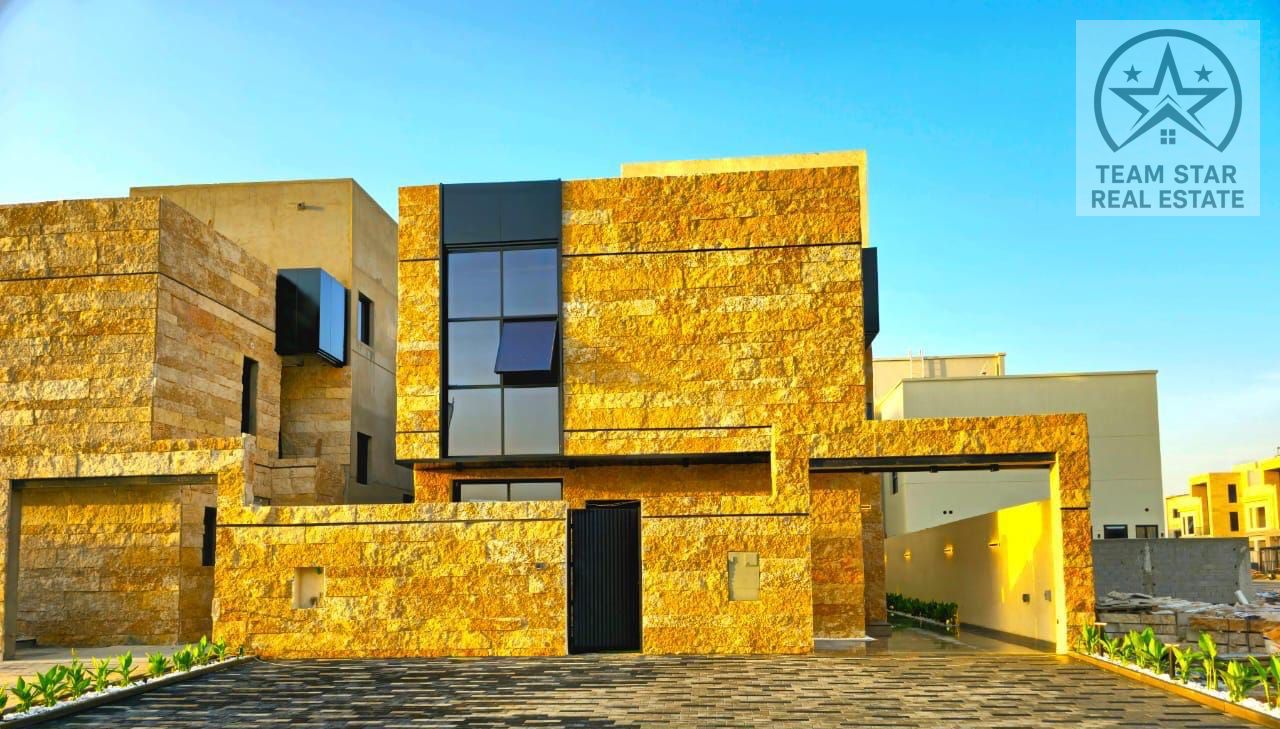 Luxury villa for rent, first occupancy, directly on Sheikh Mohammed Bin Zayed Road