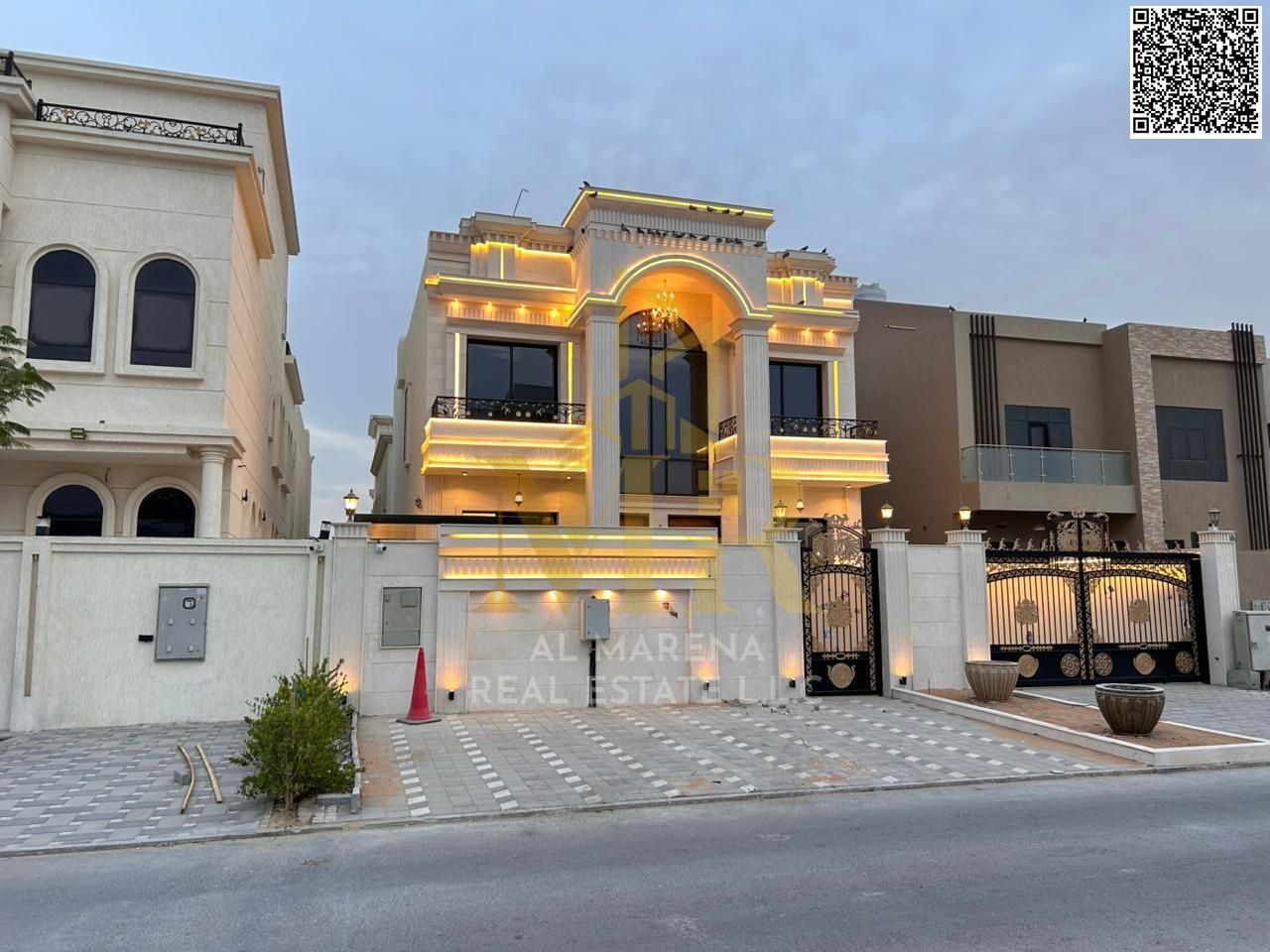 Luxury Villa for Sale in Al Alia – 5 Master Bedrooms | Guest Majlis | Two Family Halls | Maid’s Room | External Yard | 5,000 sq. ft. | Utilities Inc