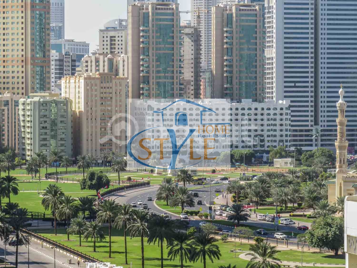 Two-bedroom apartment in Al Majaz 2, directly on King Faisal Road