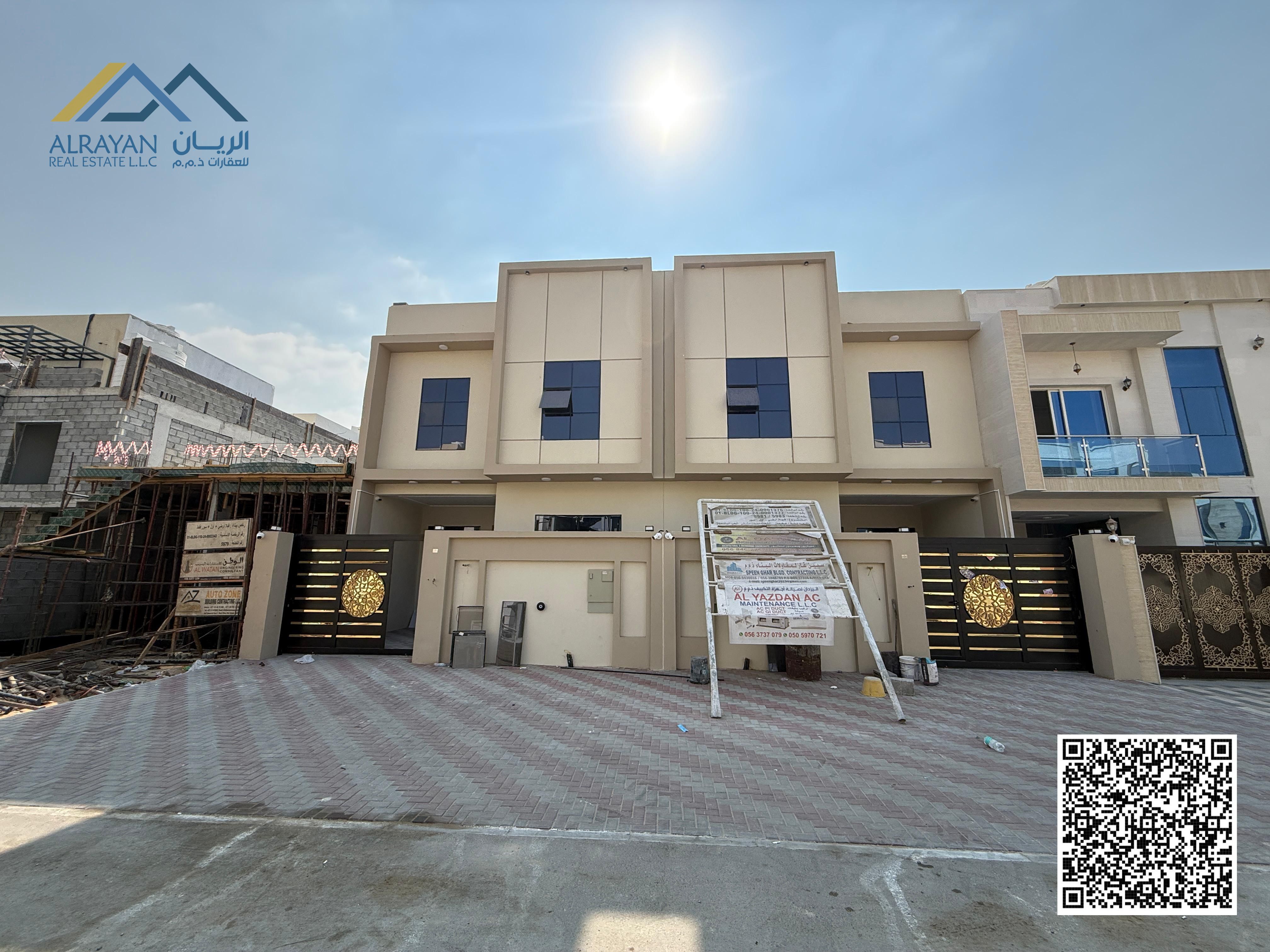 A unique residential opportunity for rent in Al Yasmin area. Townhouse villa for rent – 2 floors – in a vibrant area with enchanting natural scenery