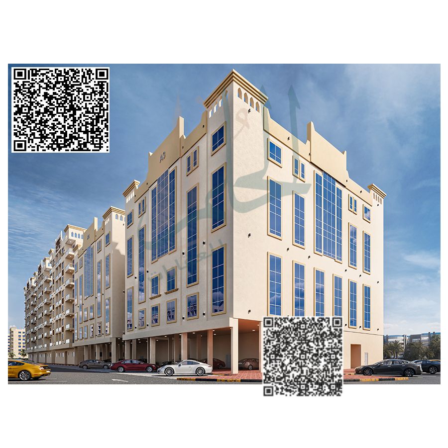 A unique opportunity to own property in Princess Village – Al Yasmin District – Ajman Apartment for sale, two bedrooms and a living room, in a strateg