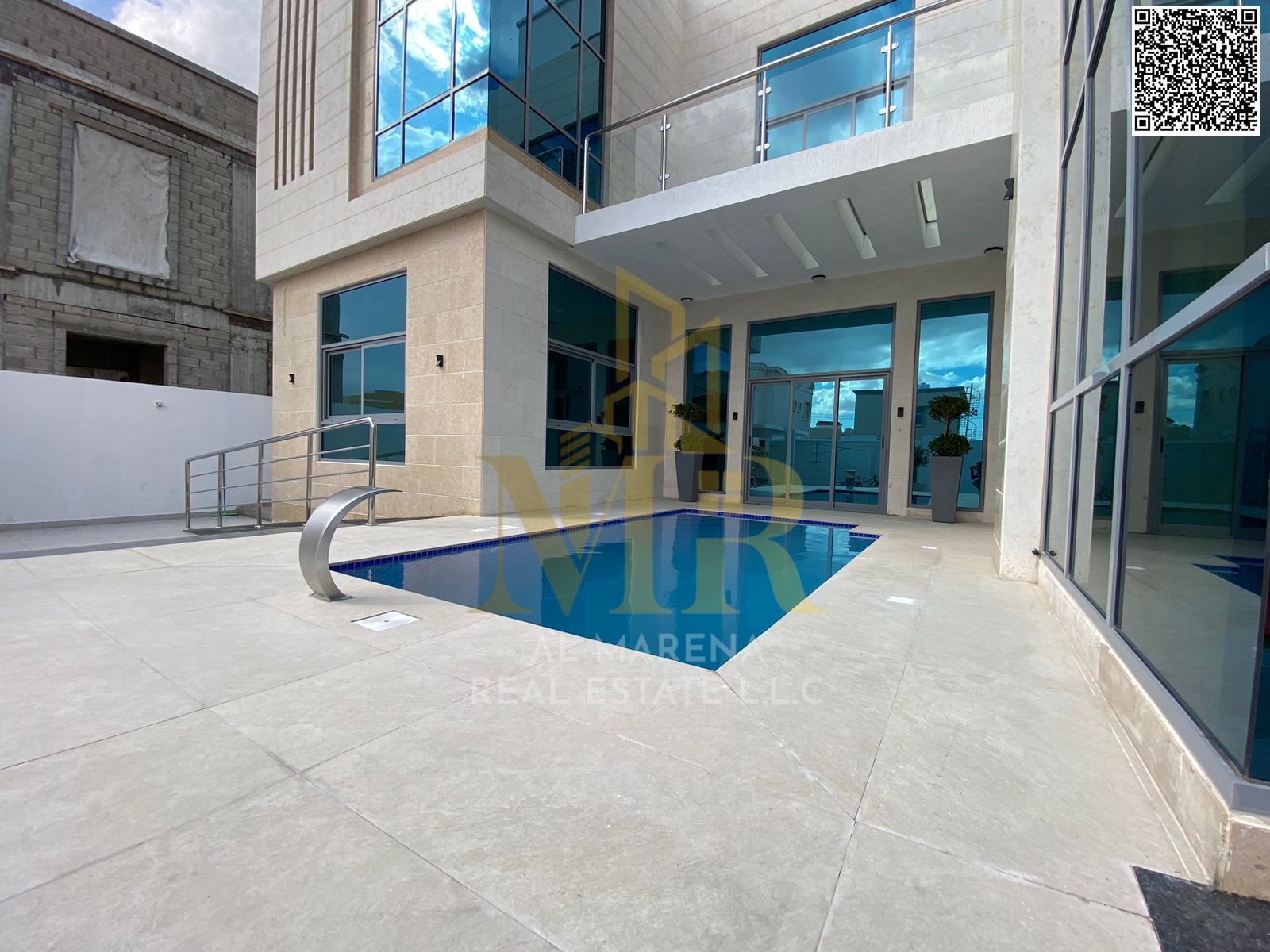 Luxury villa for sale in Al Yasmin – two floors and a roof with complete amenities