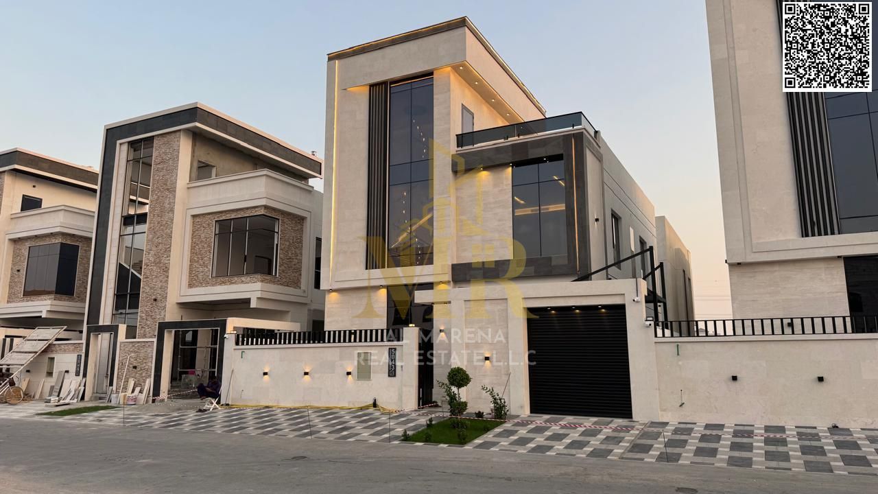 Luxury villa for sale in Al Yasmin – two floors and a roof with a modern design