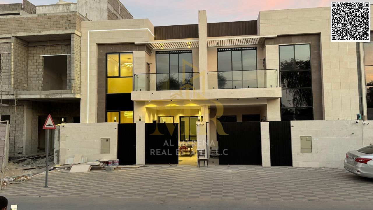Villa for sale in Al Yasmin – Two floors with a practical and modern design, price includes registration fees