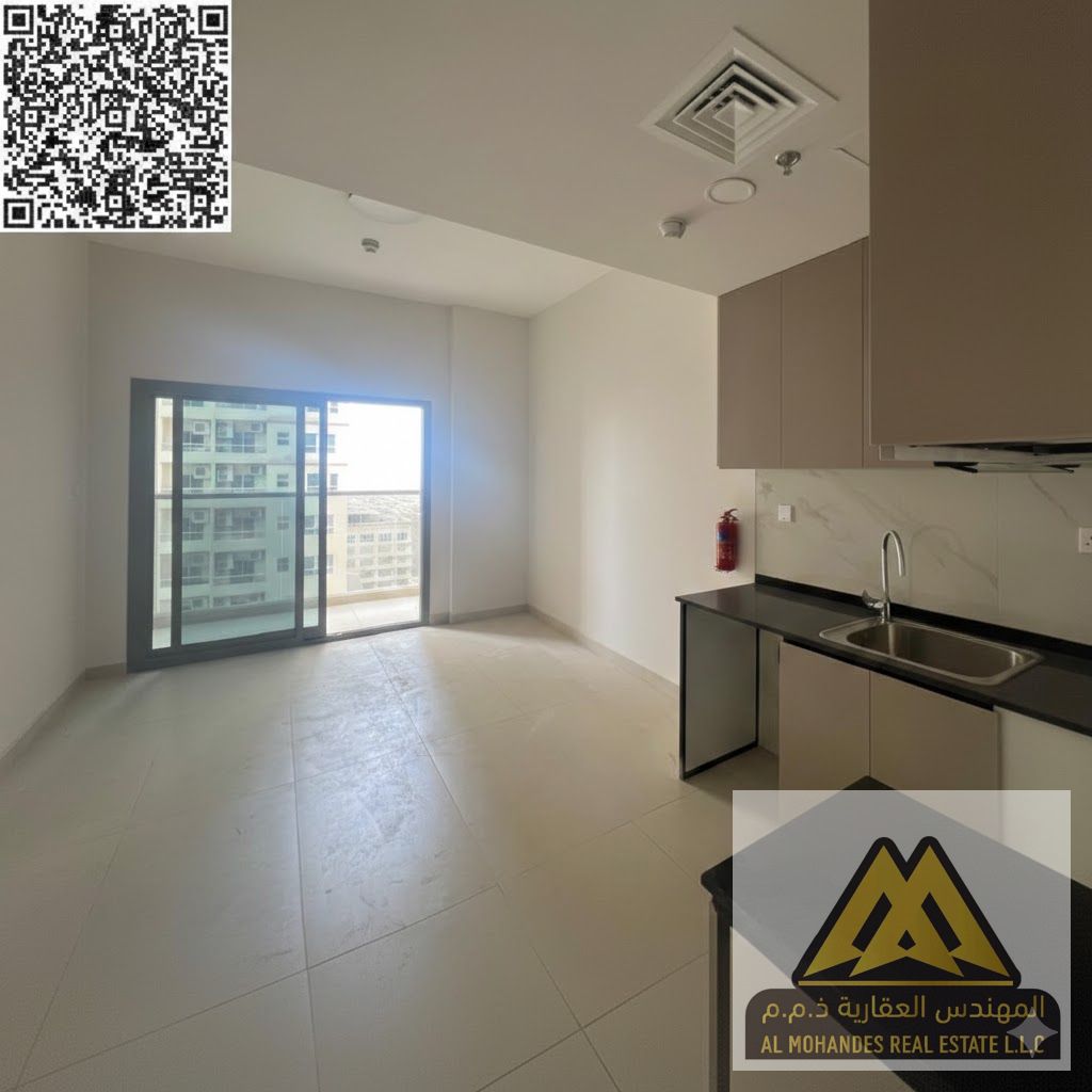Brand new studio apartment, first occupancy | Large space | Balcony with a stunning view | Easy access to Dubai due to its proximity to Sheikh Mohamme
