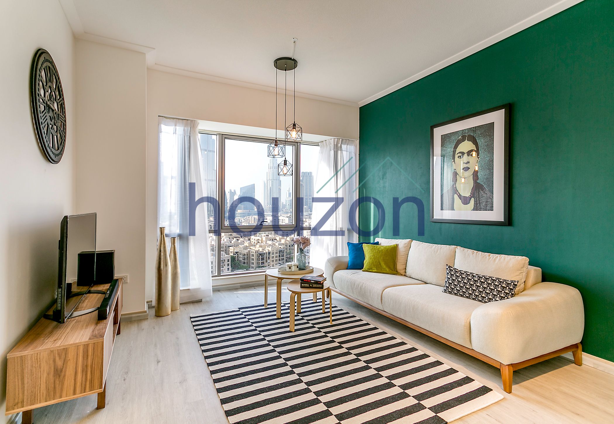 Bright 2BR | Chiller Free | Burj View | High Floor