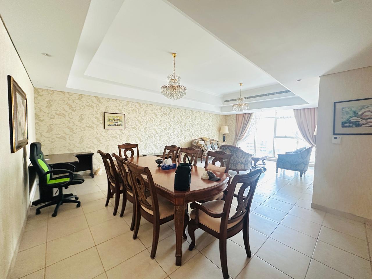 SPACIOUS 2BR + MAID’S | LAKE VIEWS | NEAR METRO | FULLY FURNISHED