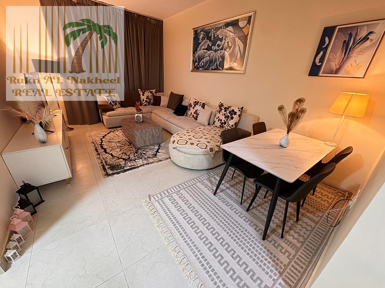 Fully furnished monthly 2bhk 2bath balcony with open view ready to move in good location for more details & information contact us