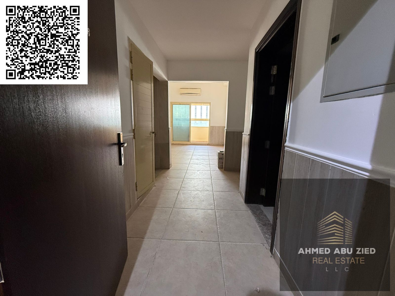 --- **Largest one-bedroom apartment for annual rent in Al Rawda 2, Ajman – Master bedroom, balcony, built-in wardrobes, split AC, high-end finishes, a