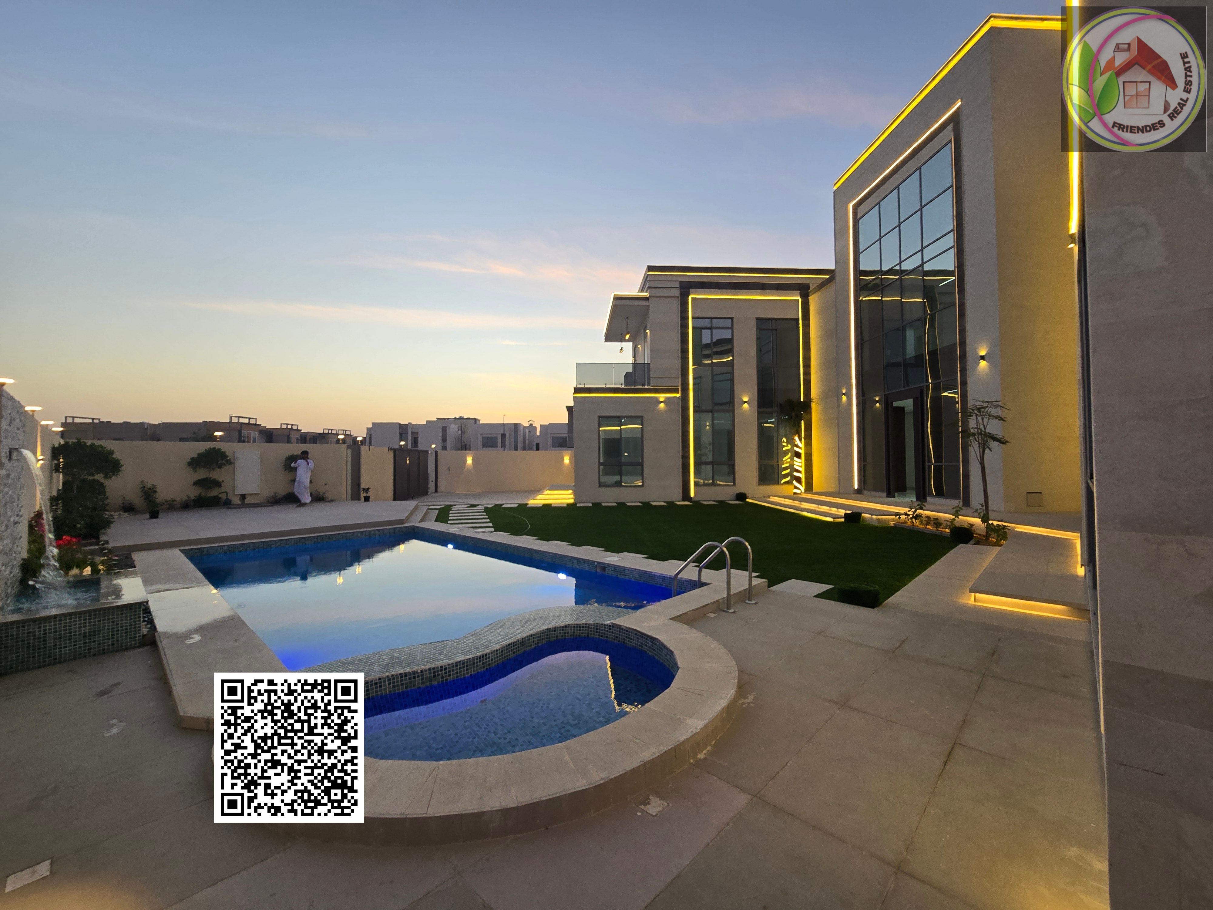 Luxury villa for sale in Ajman A unique opportunity for those who appreciate luxury and tranquility. This modern villa boasts an elegant design and h