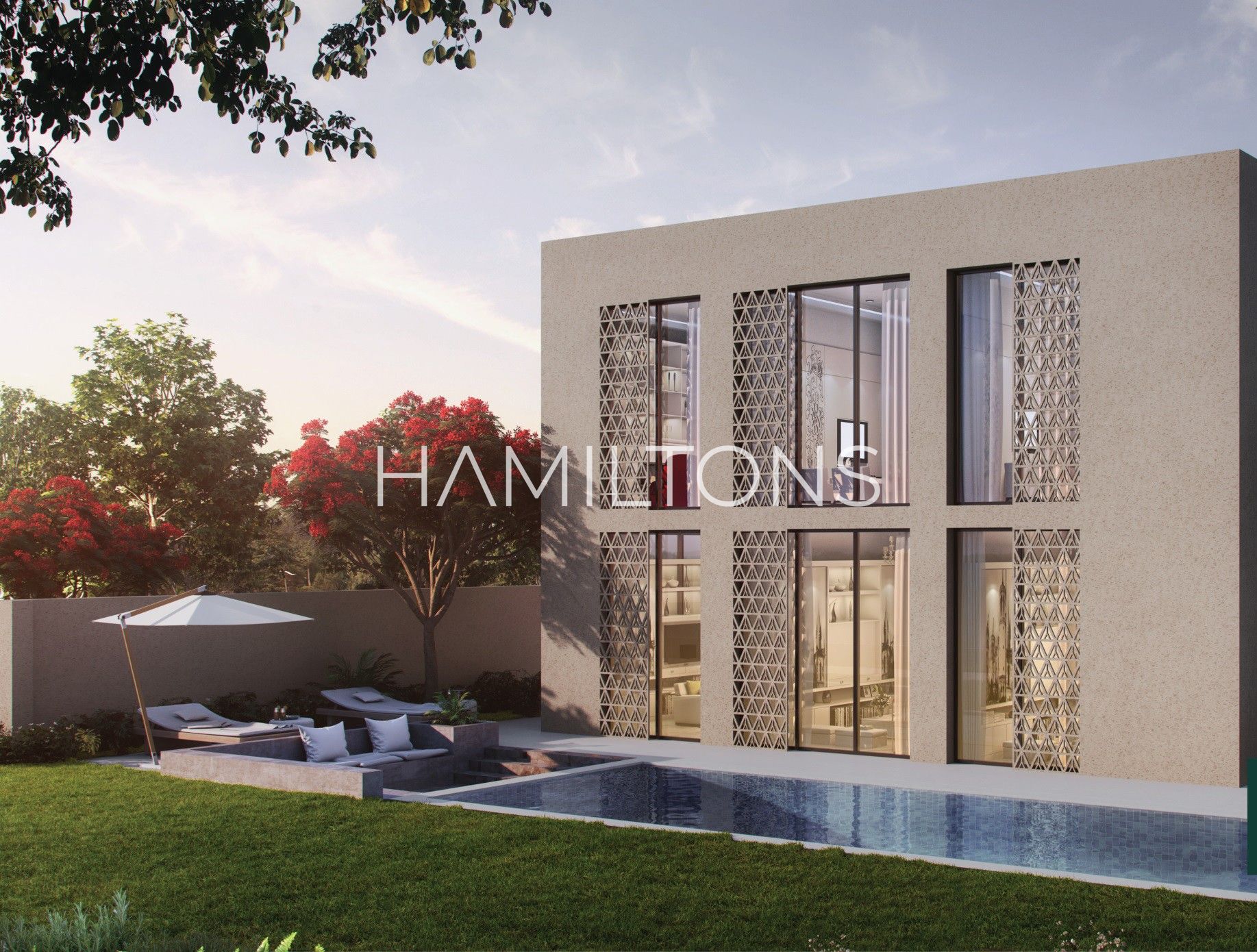 Modern Smart Residences Amidst Lush Greenery