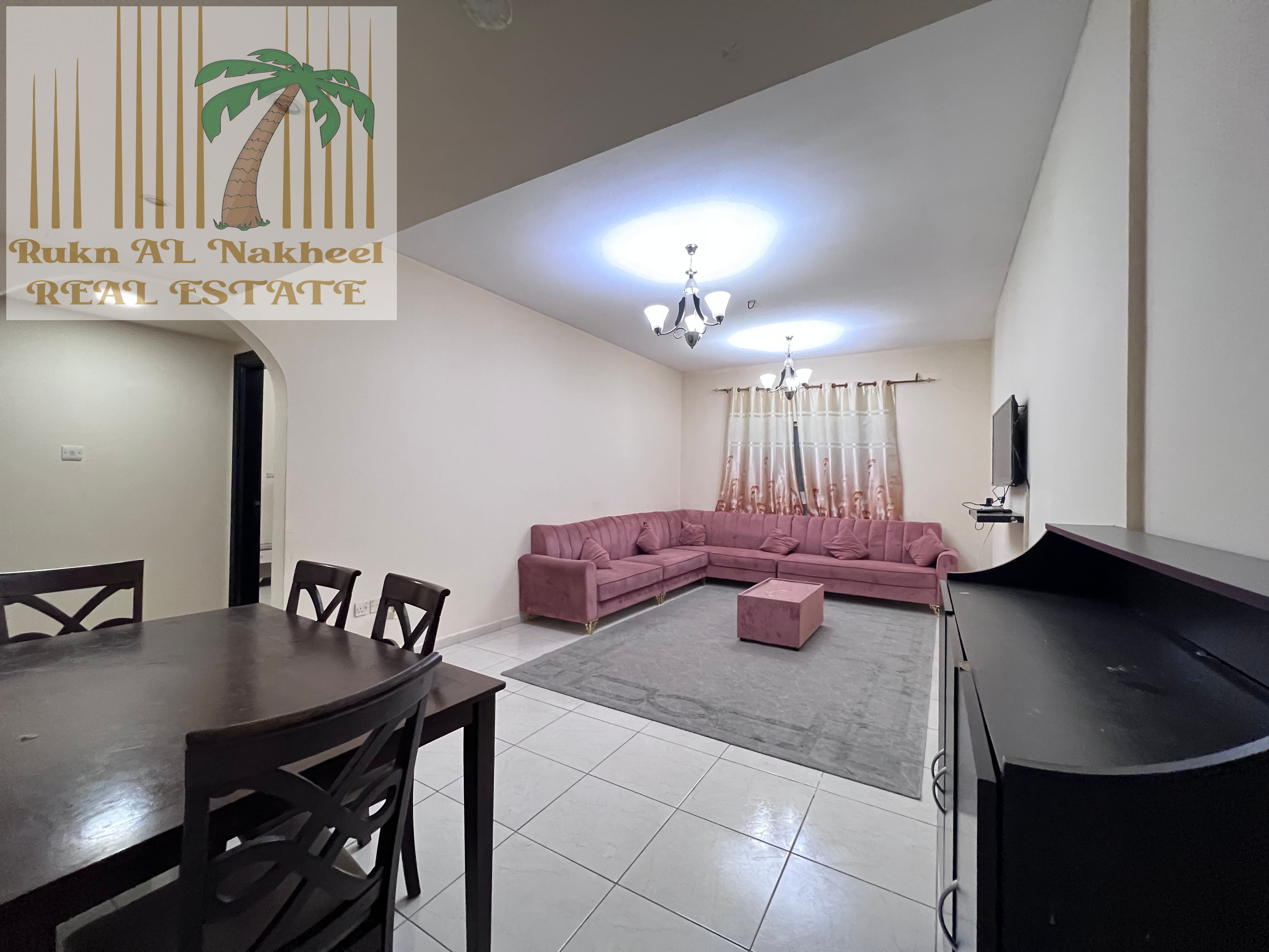 Fully furnished monthly 1bhk 2bath balcony with open view ready to move in good location for more details & information contact us