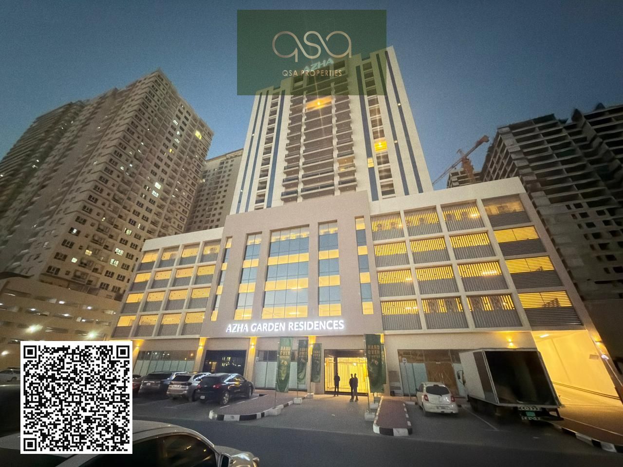 A distinctive apartment with two views in Azha Garden Residence, a world-class and luxurious project with international amenities (gym, swimming pool,