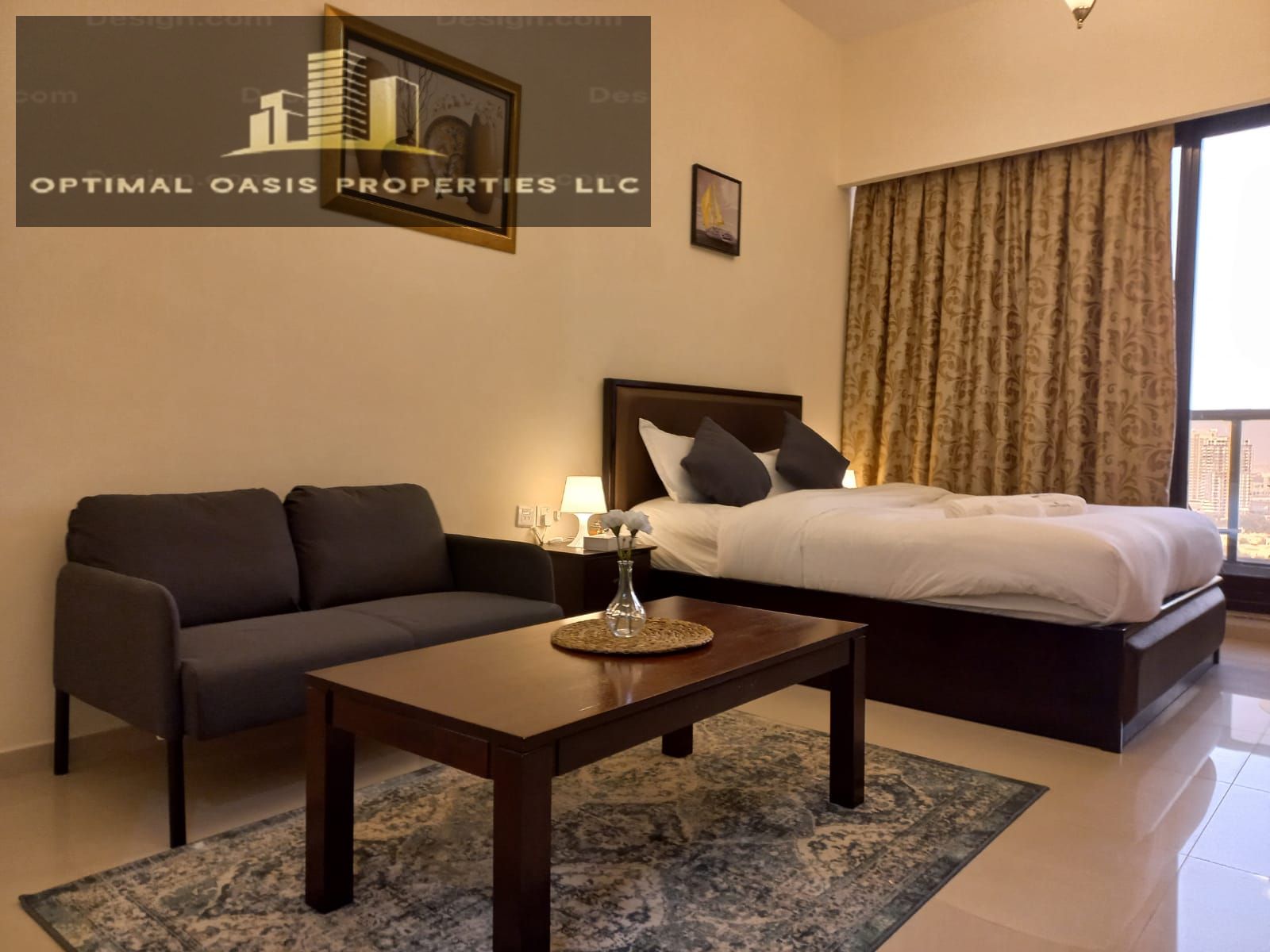 FURNISHED STUDIO | Golf View | BIGGEST LAYOUT | IDEAL LOCATION
