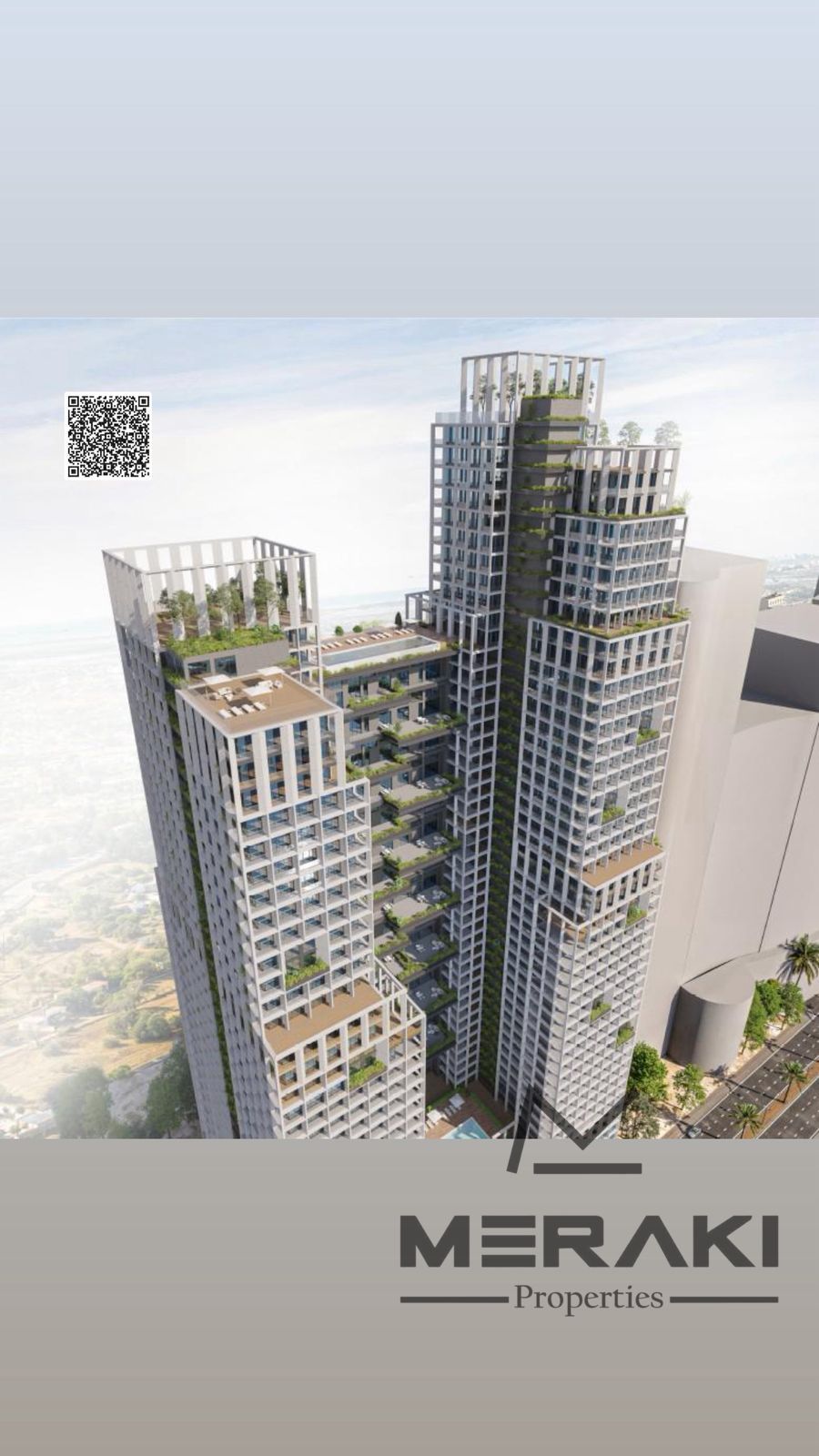 Own a distinctive unit with a sea view with a 5% down payment and installments directly from the developer for freehold ownership.