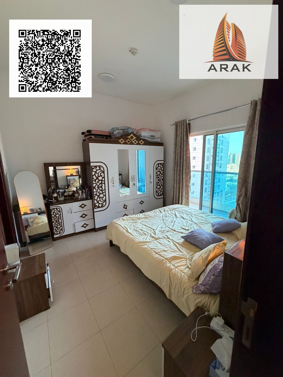 1 Bedroom Apartment for Sale Cash in City Tower – Ajman Fully furnished Open view facing Sharjah Vacant and ready to move in Area: 757 sq ft Privat