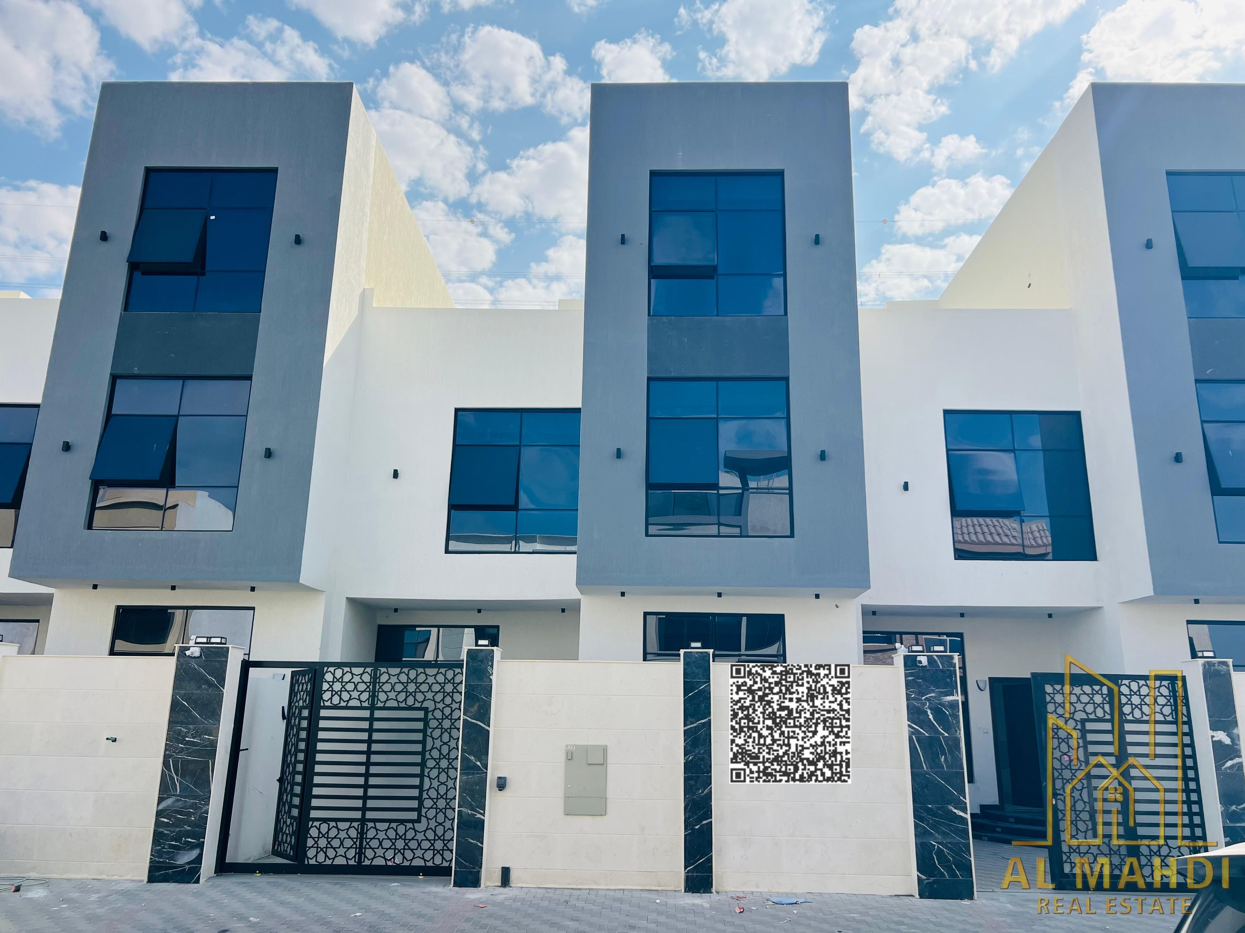 Villa for sale in Al Yasmin – 5 master bedrooms | Two floors + roof | Majlis with washrooms | Large living room | Back garden | Fees included