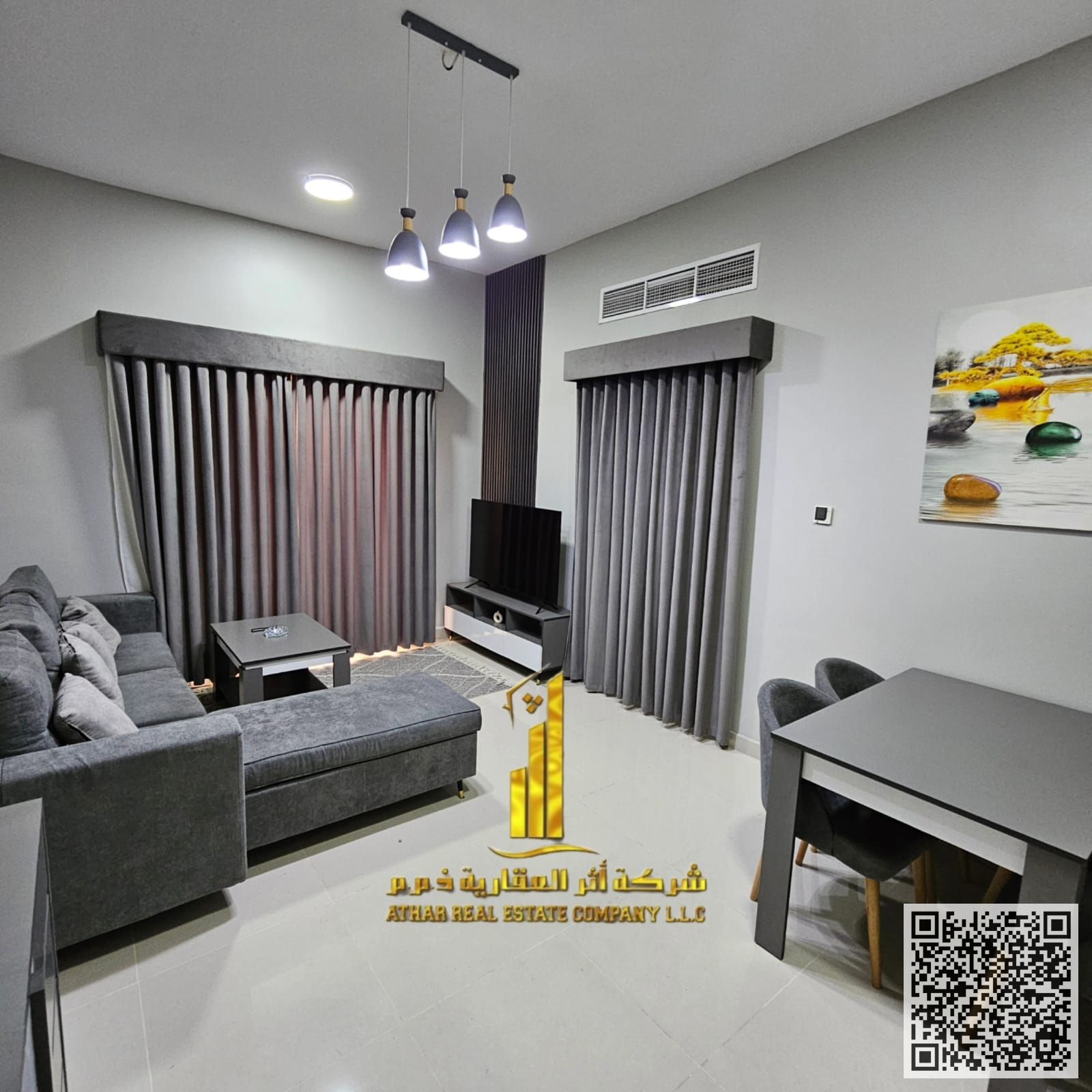 Luxurious fully furnished VIP one-bedroom apartment in Al Muwaihat 2 An elegant and fully furnished VIP apartment in a prime location with easy a
