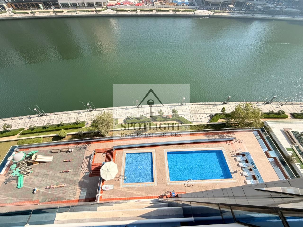 Canal + Swimming Pool View | Prime Location | With Balcony |